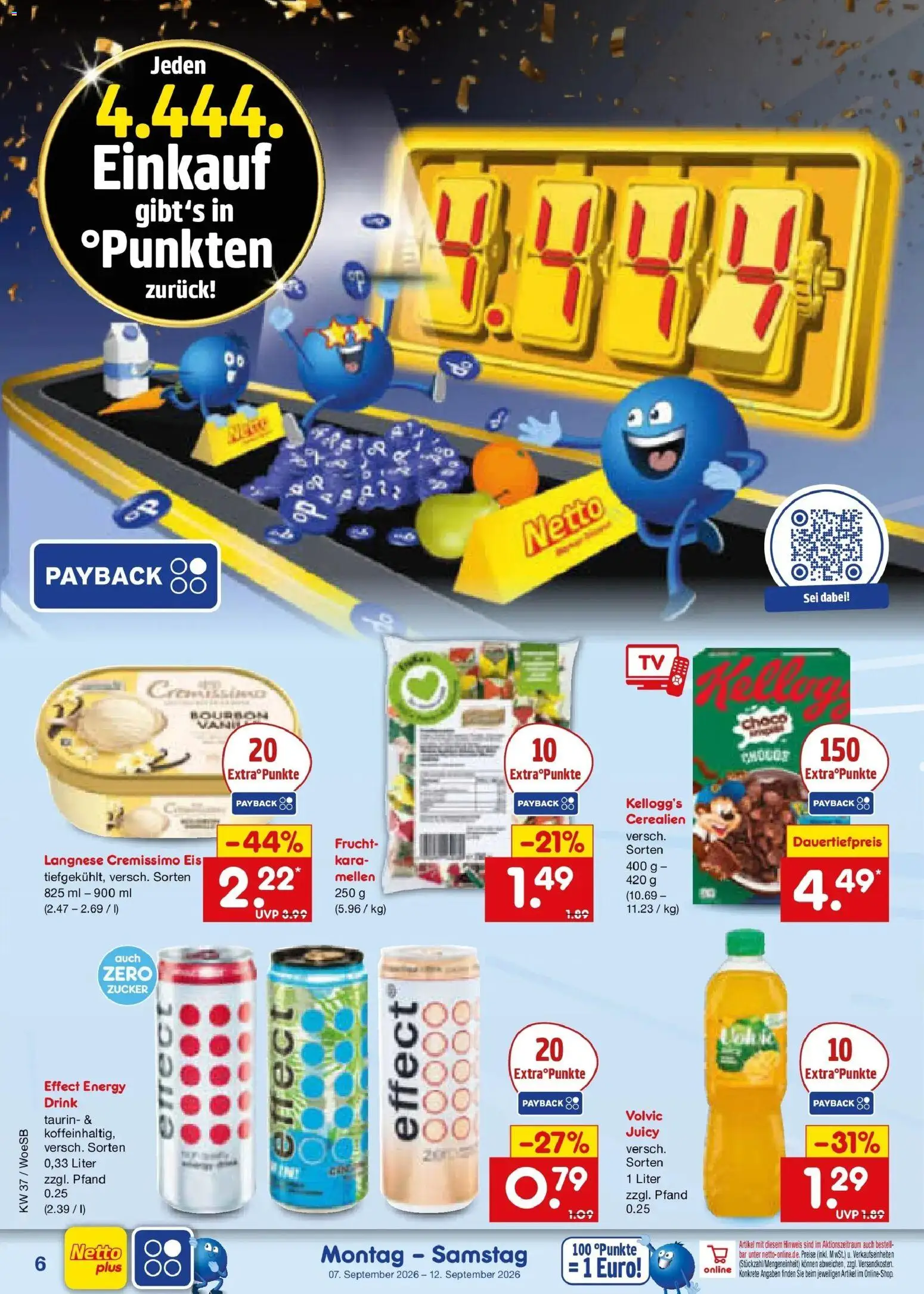 Netto Marken-Discount Prospekt Gemmingen – gültig ab 07.09.2026 | Seite: 10 | Produkte: Langnese cremissimo, Energy, Zucker, Eis