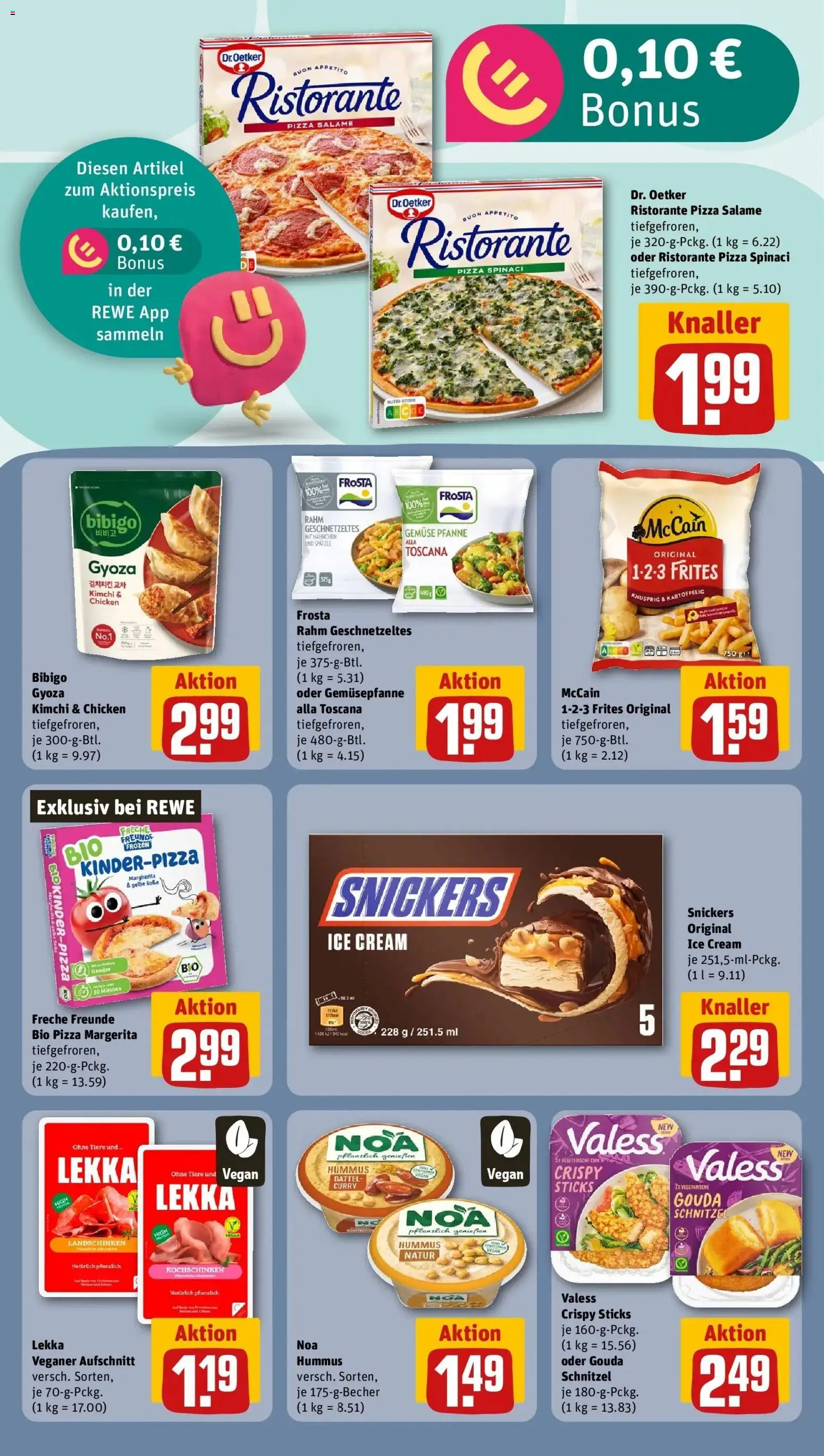 Rewe Prospekt Hallstadt – gültig ab 08.06.2026 | Seite: 14 | Produkte: Ristorante, Gemüse, Dattel, Pizza