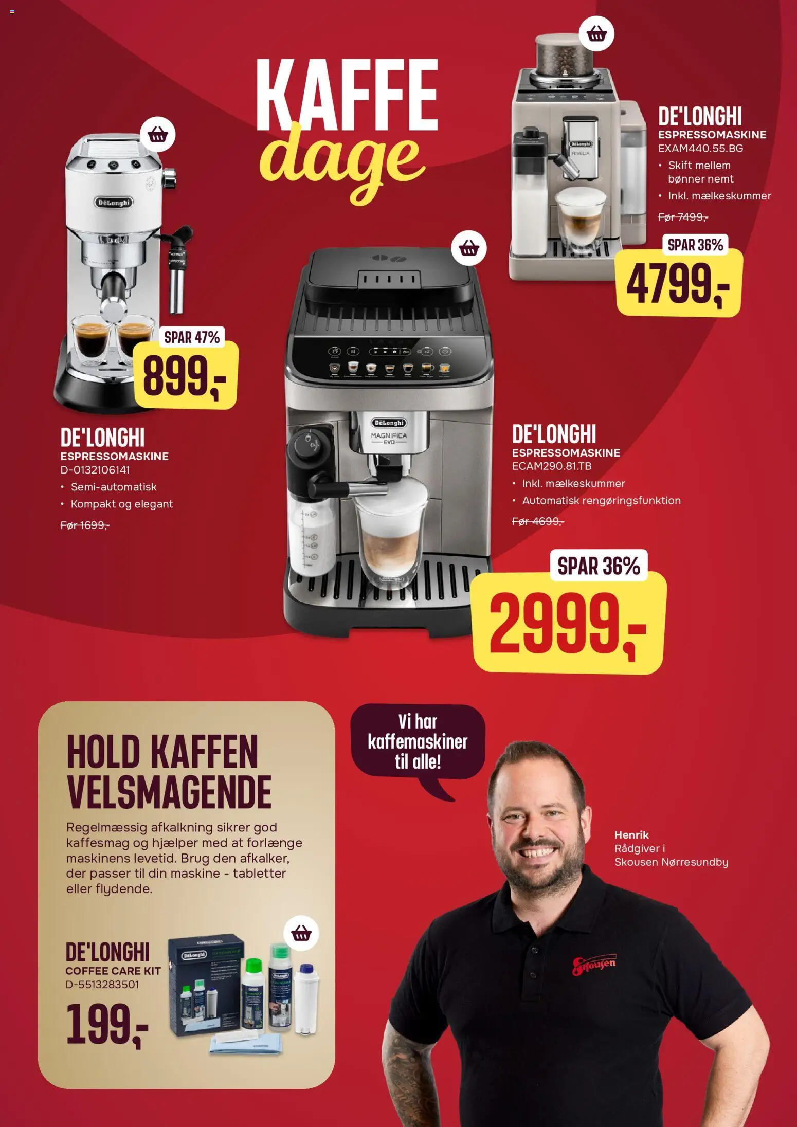 Skousen tilbudsavis – gyldig fra 07/09/2026 | Side: 4 | Produkter: Kaffe, Bønner, Kaffemaskiner