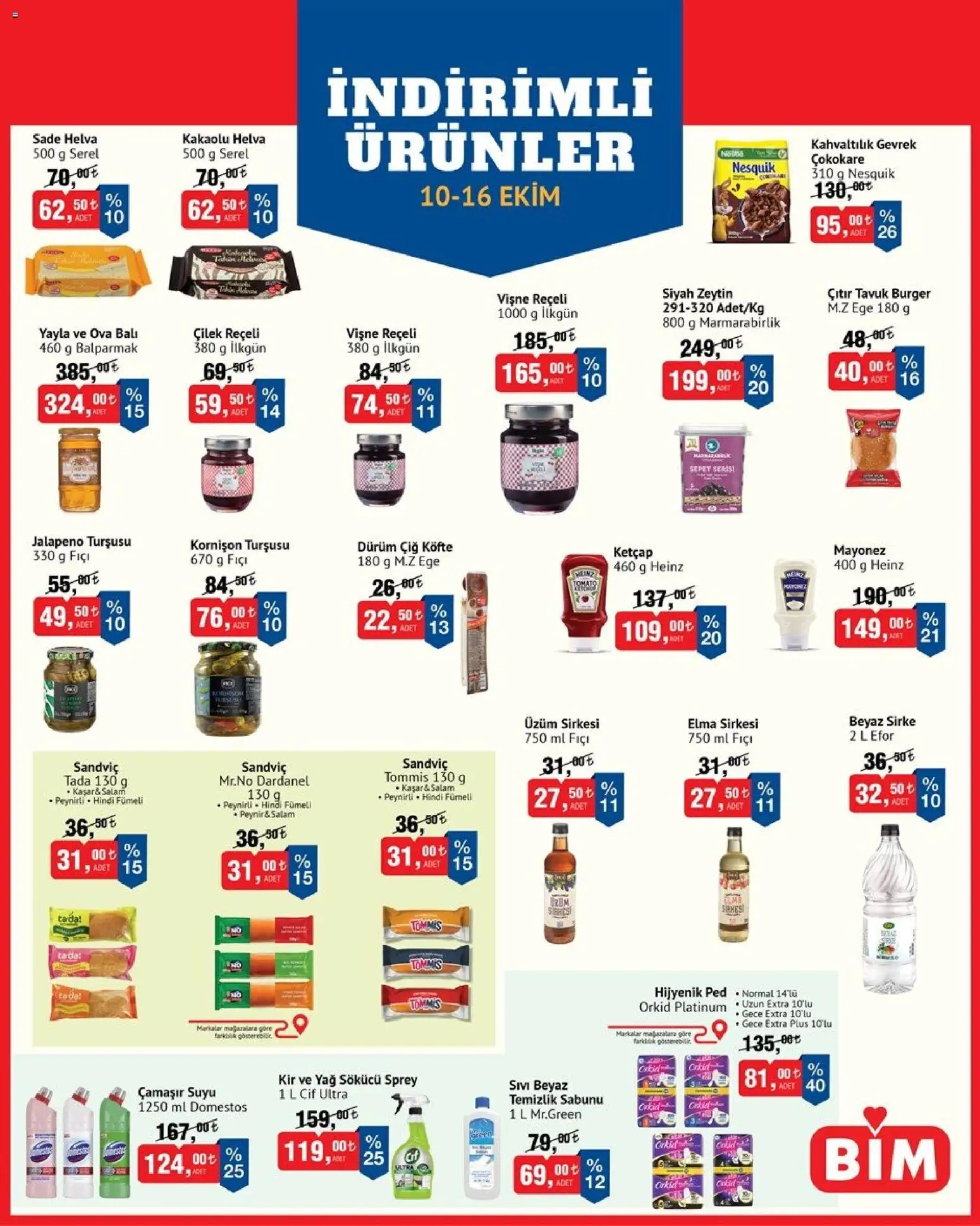 BİM Katalog - 10 Ekim 2026 tarihinden itibaren geçerlidir | Sayfa: 2 | Ürünler: Sepet, Peynir, Salam, Çilek