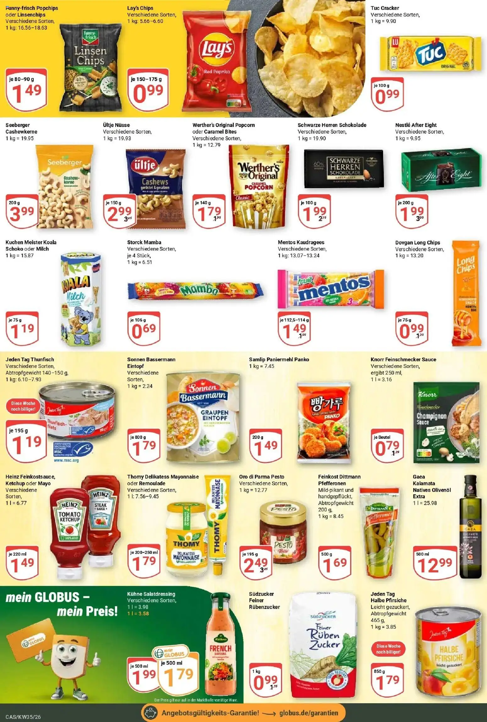 Globus Prospekt Castrop-Rauxel – gültig ab 24.08.2026 | Seite: 17 | Produkte: Olivenol, Kuchen, Chips, Popcorn