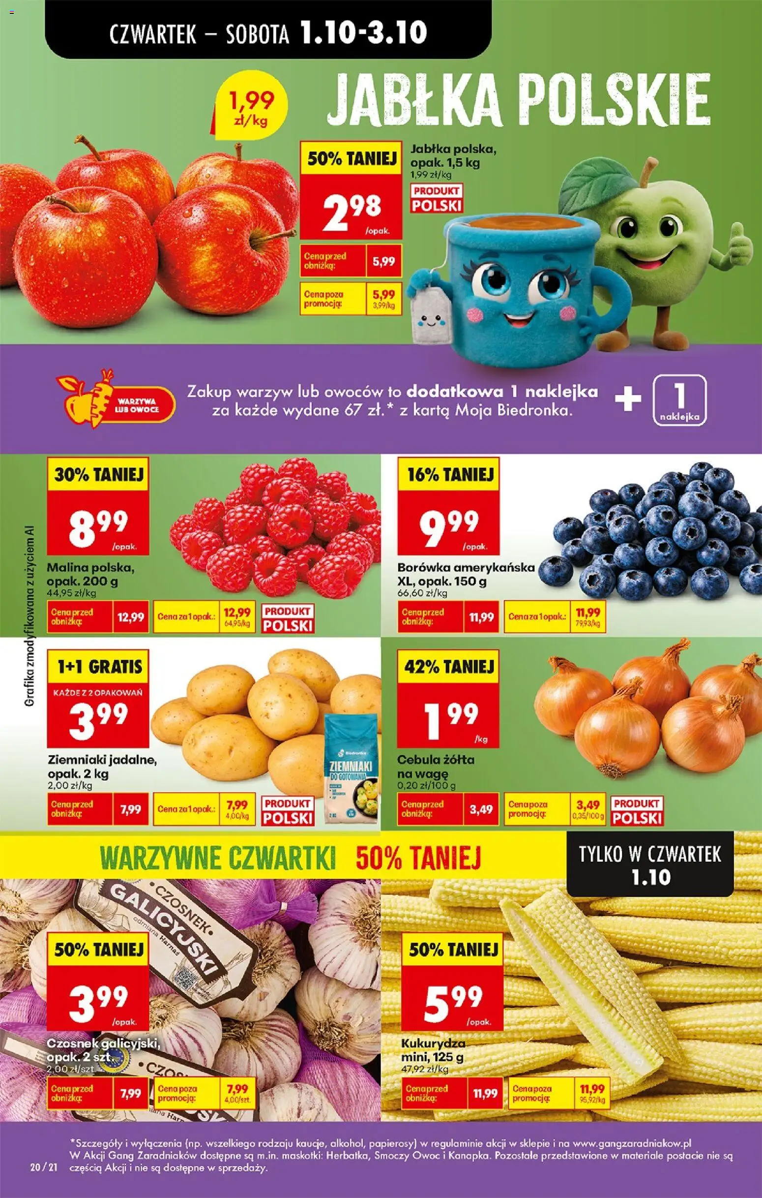 Biedronka Polsko leták - Codziennie niskie ceny od 01.10.2026 | Strana: 24 | Produkty: Jablka