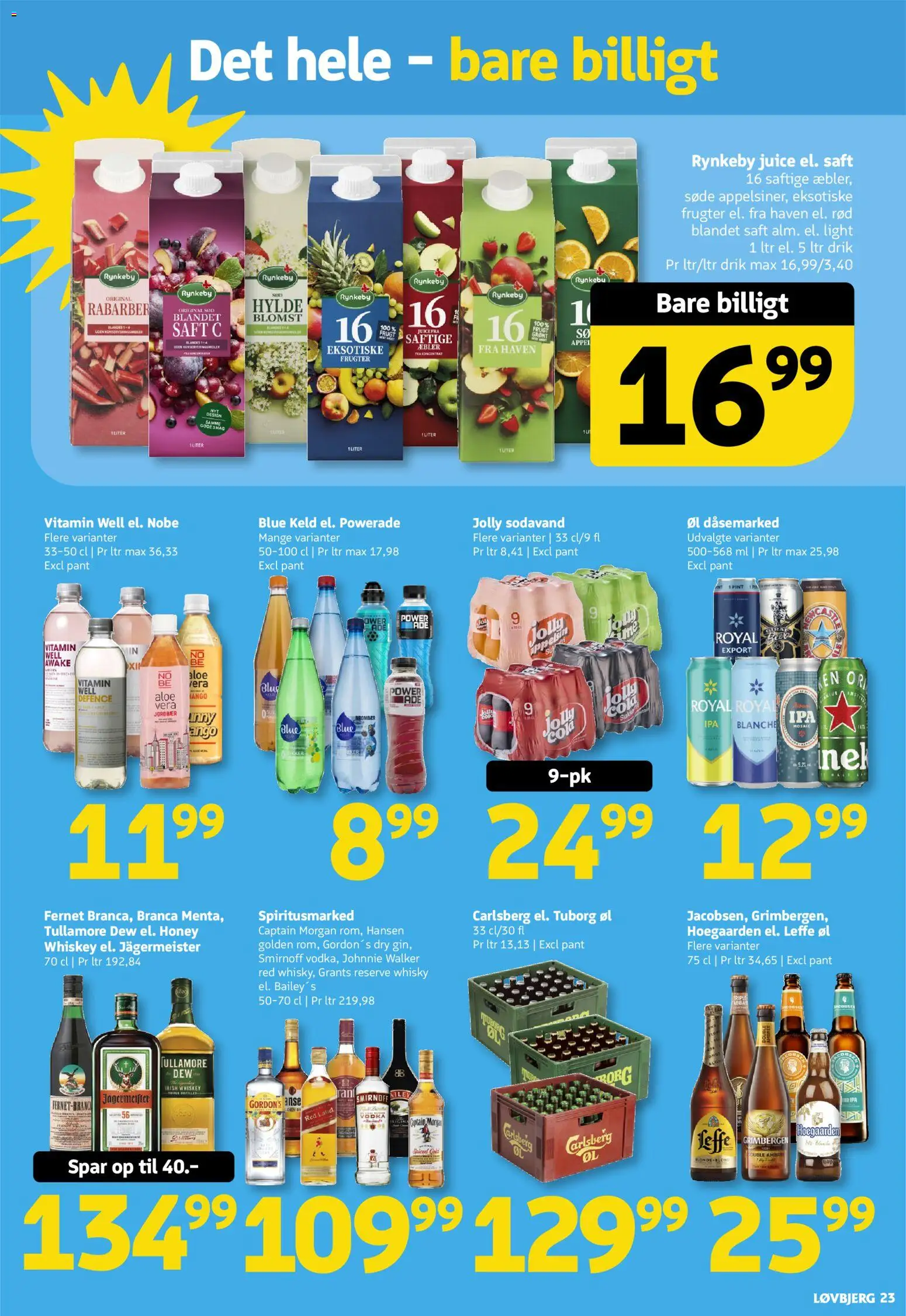 Løvbjerg tilbudsavis – gyldig fra 17/07/2026 | Side: 23 | Produkter: Øl, Æbler, Whisky, Captain Morgan