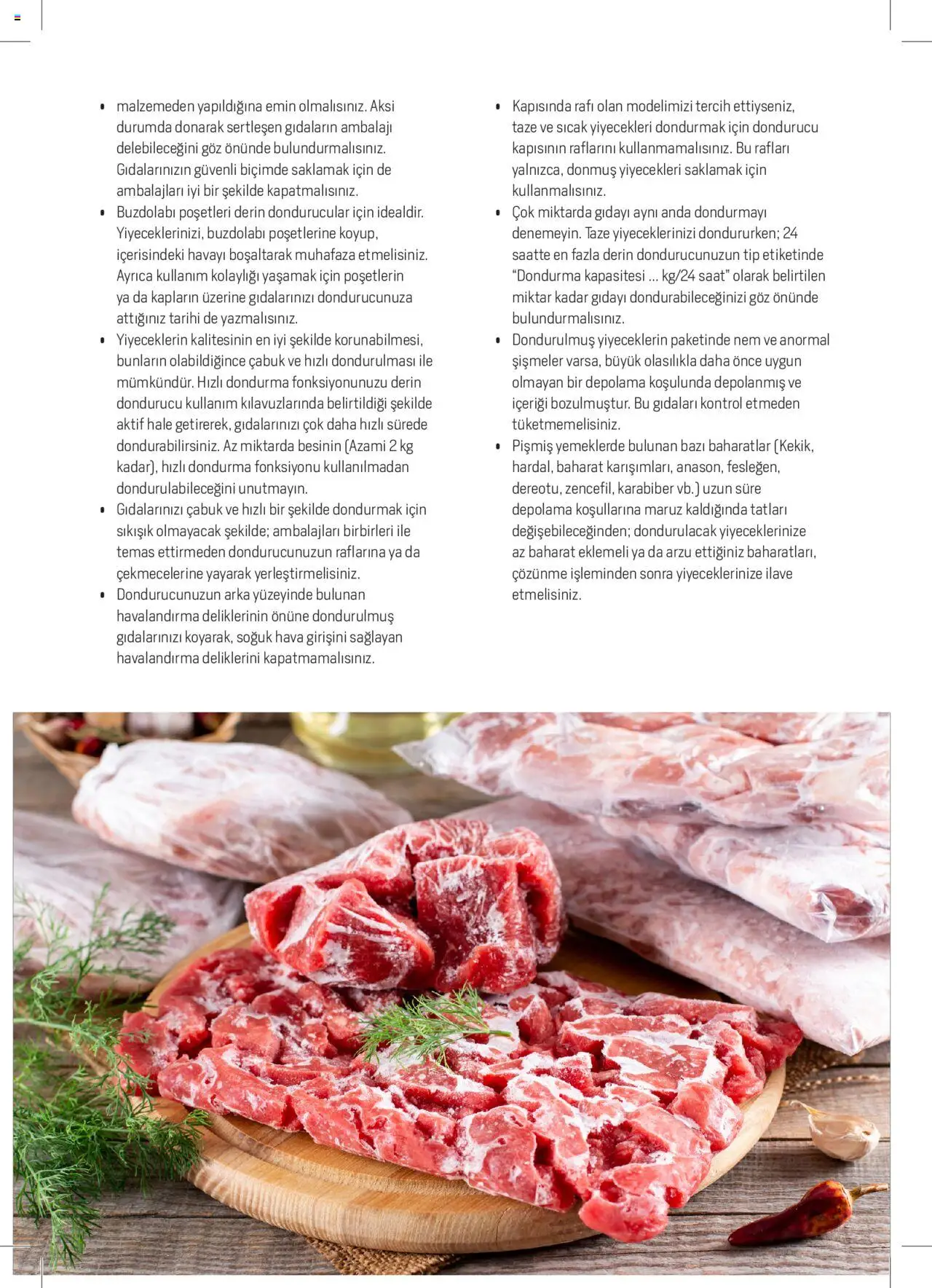 Arçelik Katalog - Dondurucu Kullanımında Püf Noktaları - 16 Mart 2023 tarihinden itibaren geçerlidir | Sayfa: 10