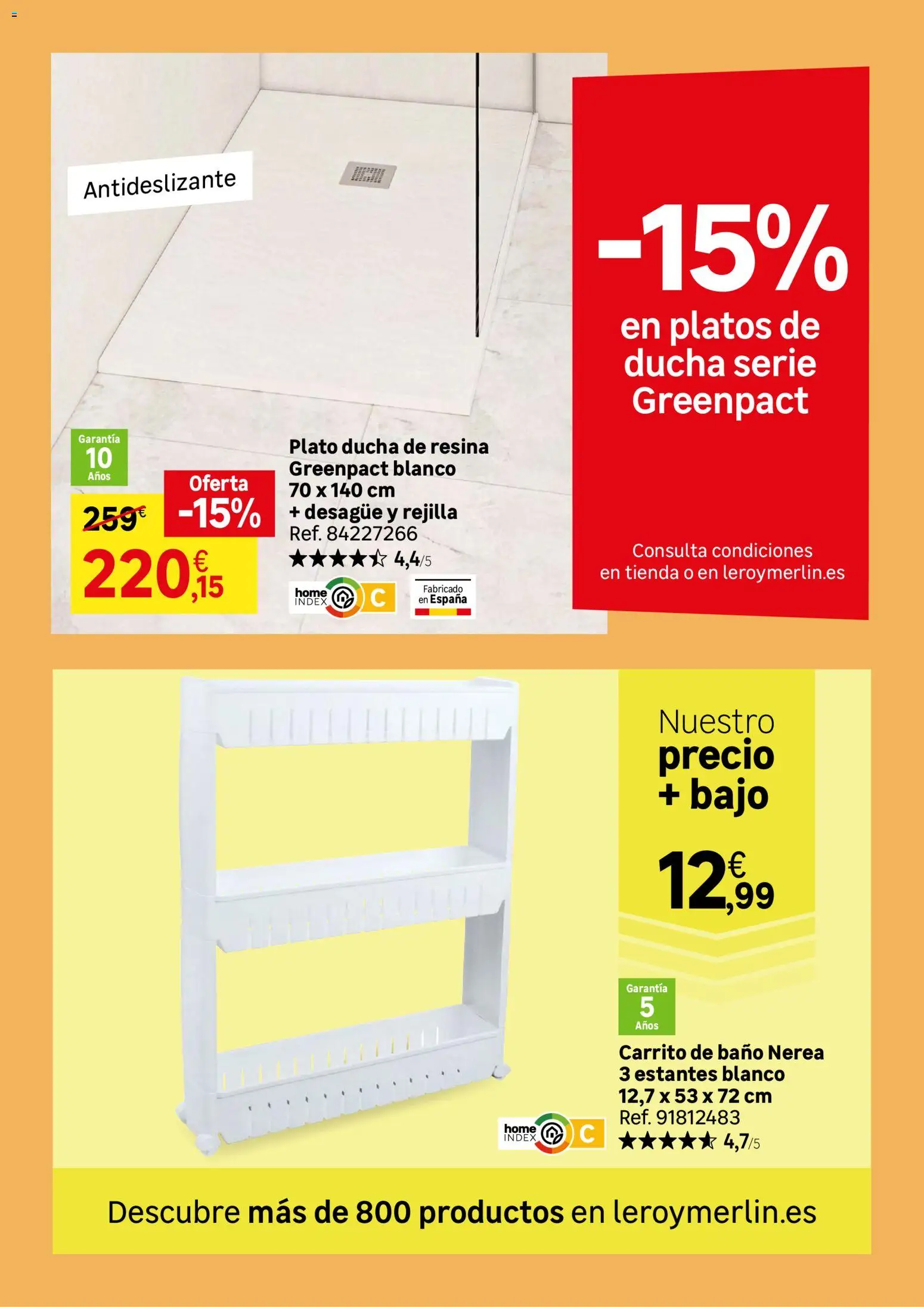 Leroy Merlin catálogo │ válido desde el 21/07/2026 | Página: 32 | Productos: Baño, Ducha