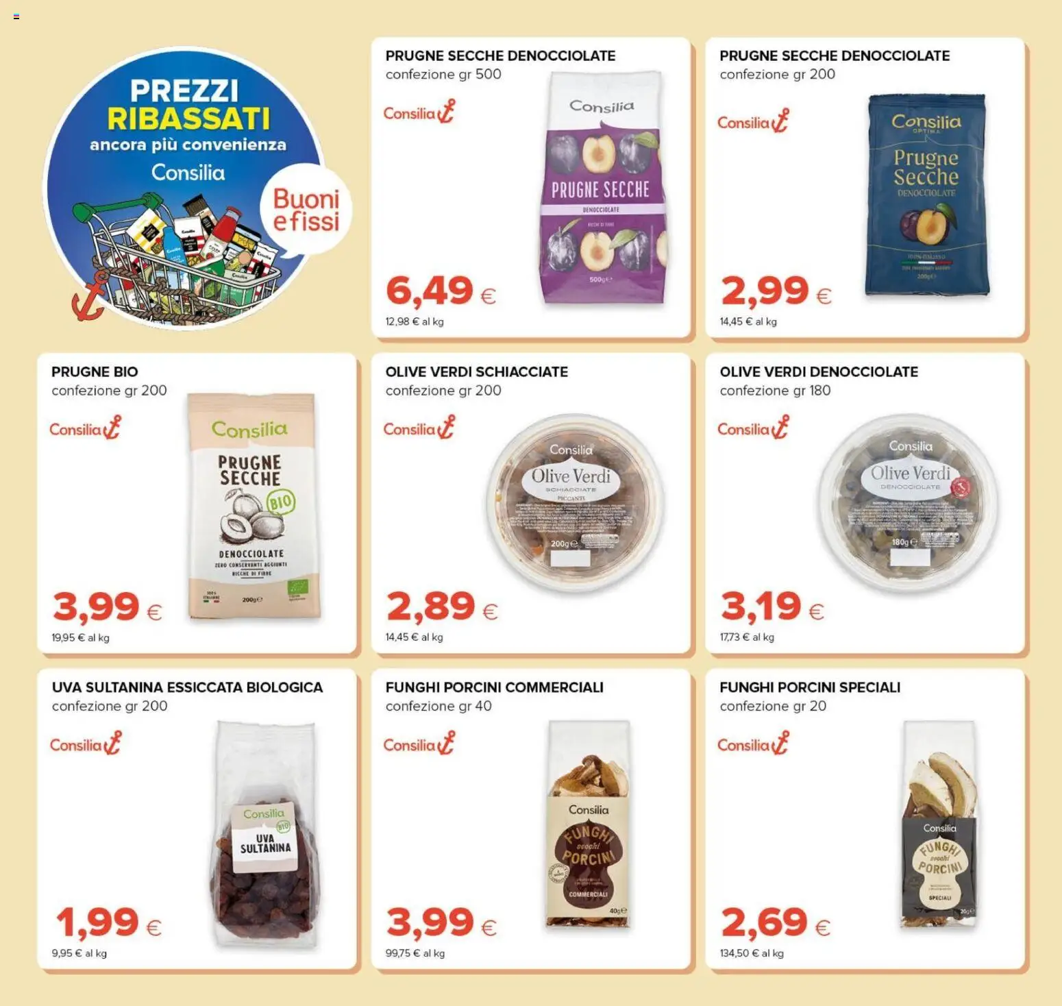Volantino Tigre del 21/10/2026 | Pagina: 2 | Prodotti: Prugne secche, Olive, Funghi, Uva