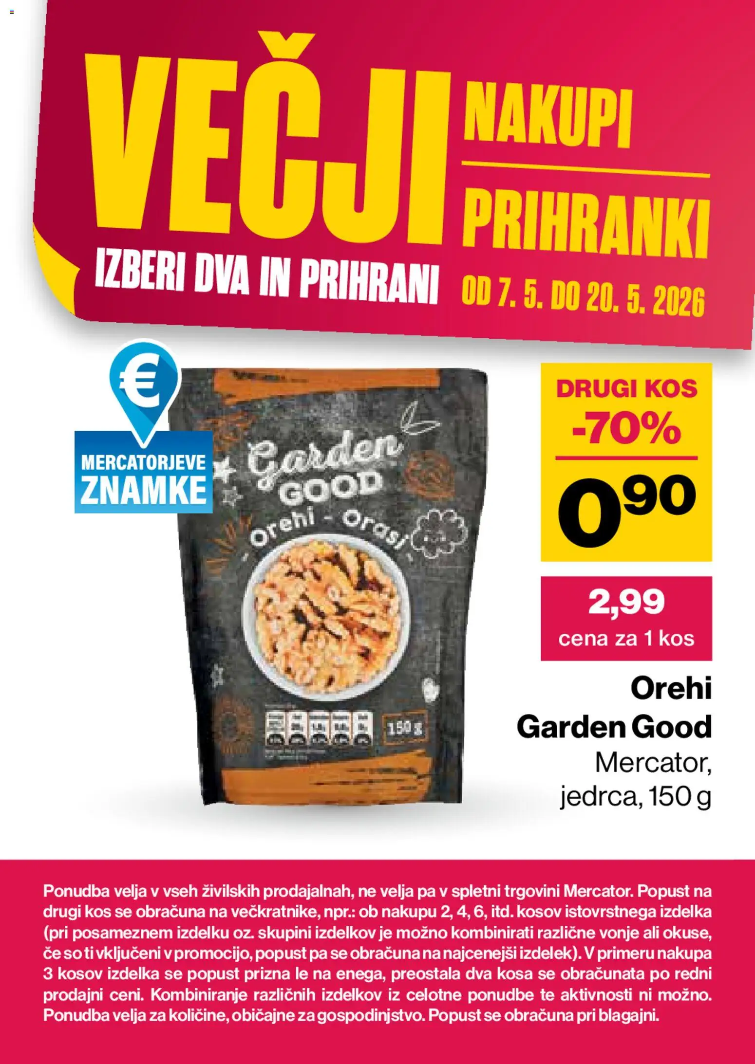 Novi Mercator katalog ponudbe – veljaven od 07.05.2026 | Stran: 26 | Izdelki: Kos