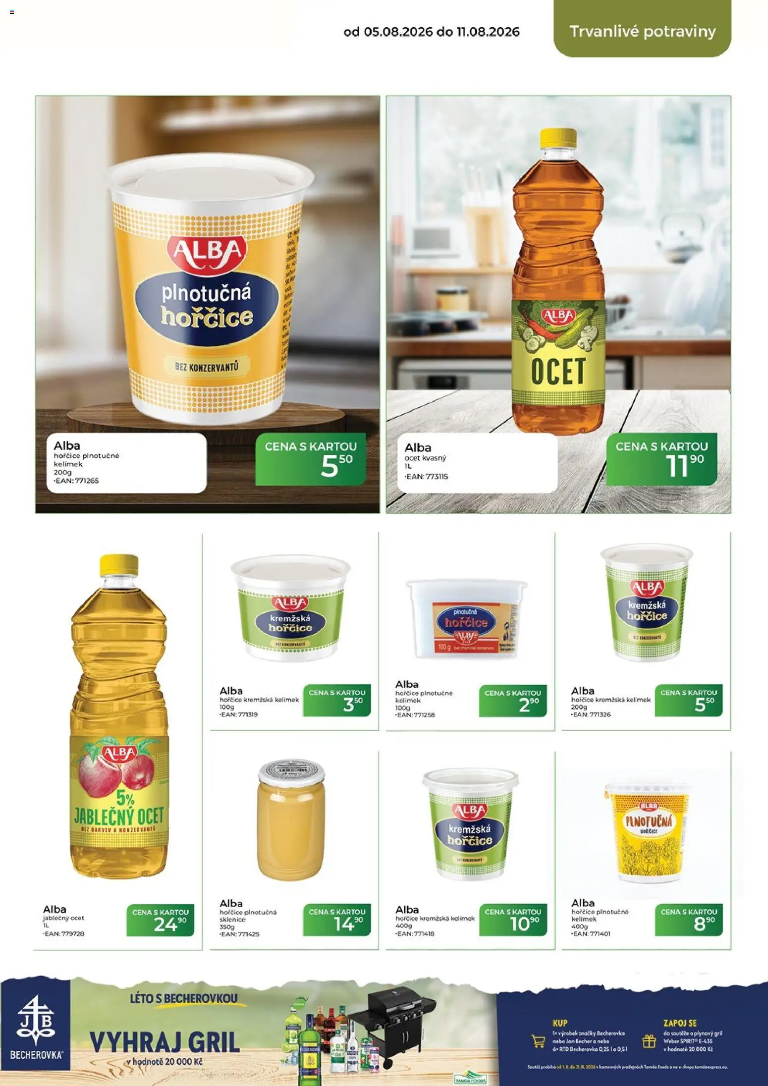 Tamda Foods leták od 05.08.2026 | Strana: 43 | Produkty: Jablečný ocet, Hořčice, Gril, Potraviny