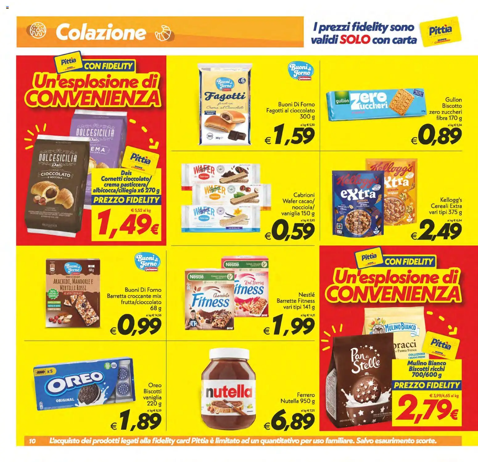 Volantino SuperConveniente del 19/06/2026 | Pagina: 10 | Prodotti: Crema, Cioccolato, Biscotti, Mirtilli