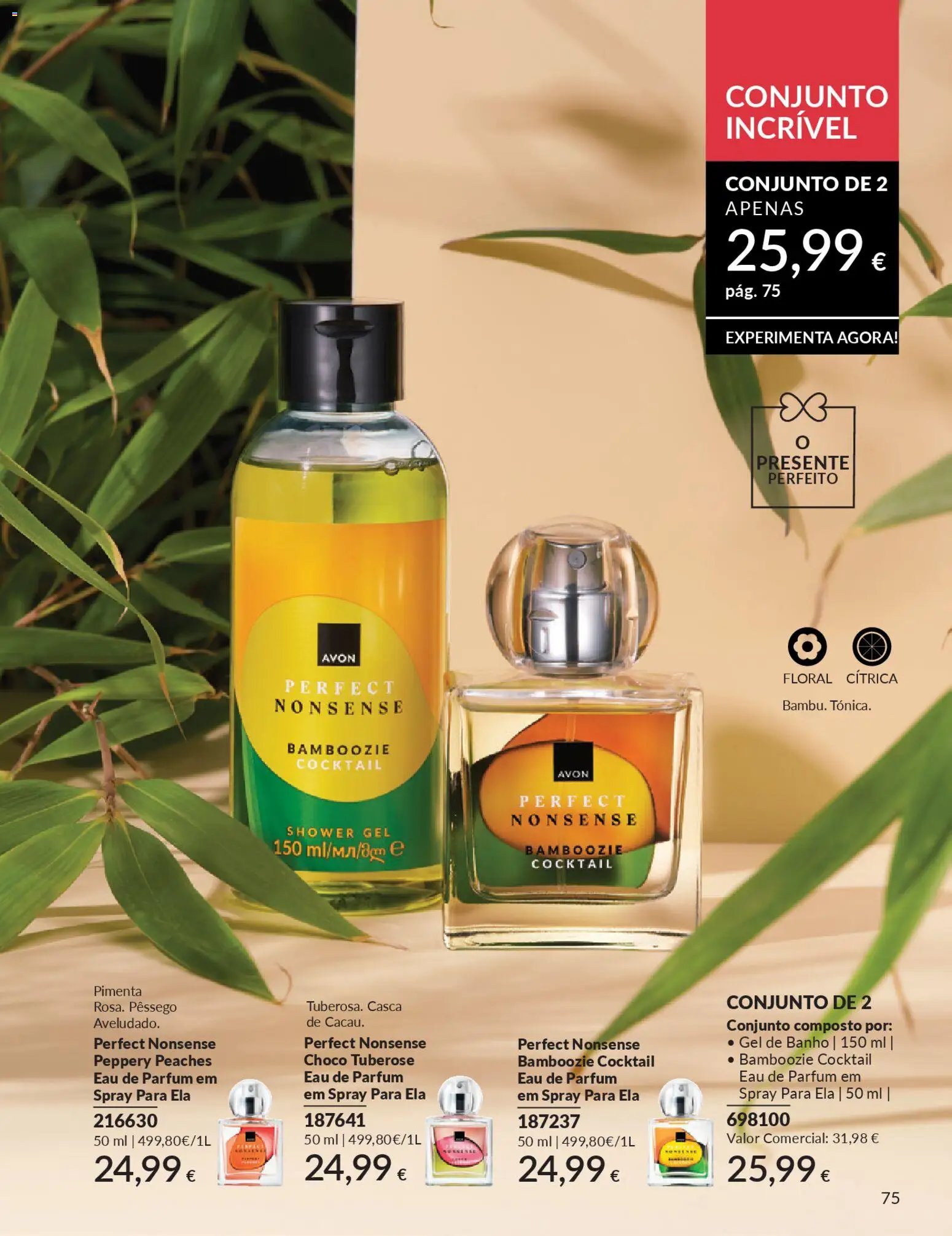 Catálogo Avon Campanha 4 │ válido de 01.04.2026 | Página: 75 | Produtos: Pimenta, Gel de banho, Banho