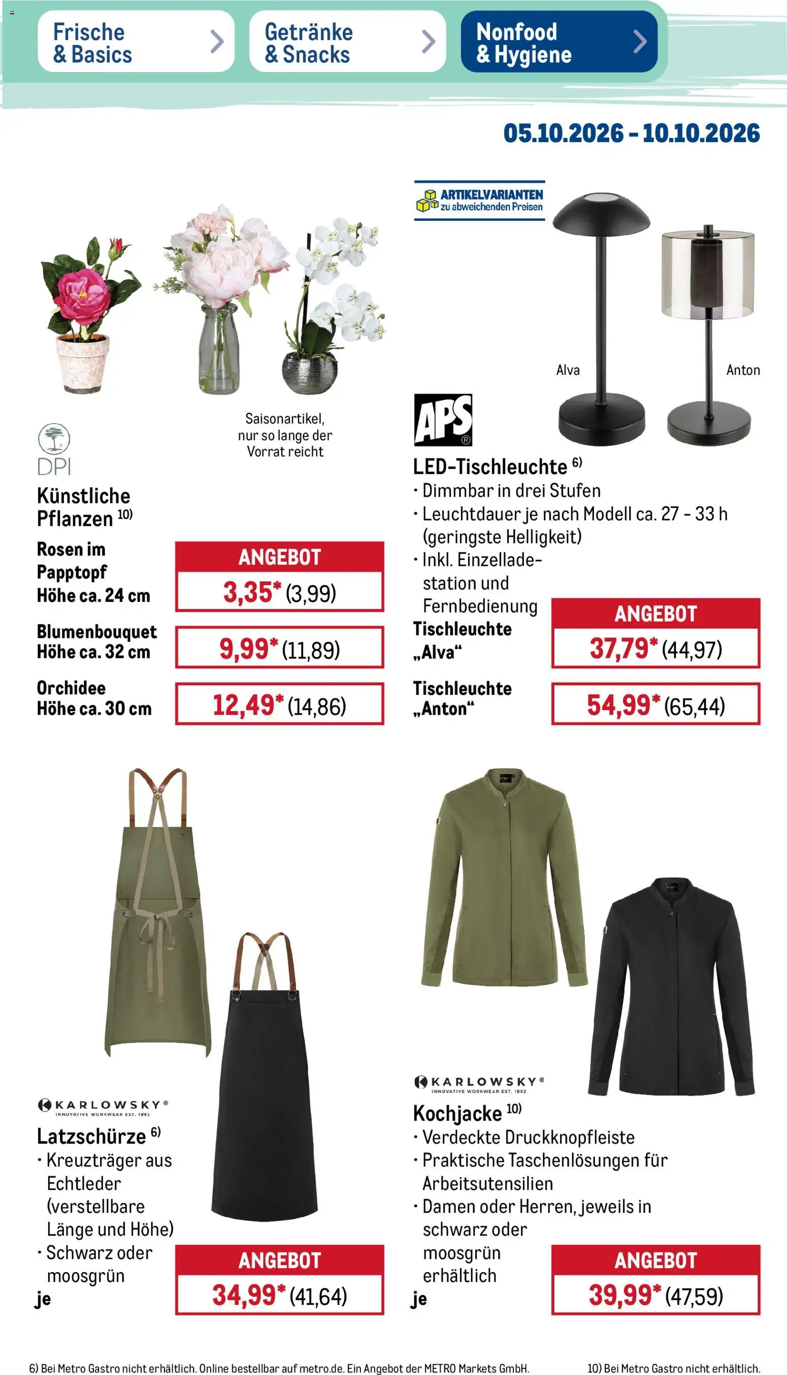 Metro NonFood-Angebote – gültig ab 05.10.2026 | Seite: 11 | Produkte: Orchidee