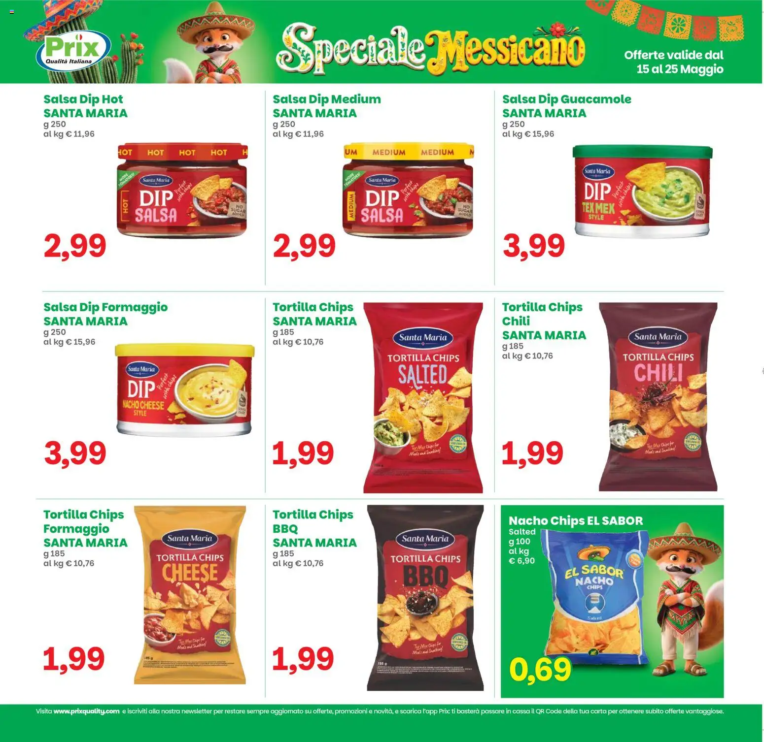 Volantino Prix del 15.05.2026 | Pagina: 14 | Prodotti: Salsa, Formaggio