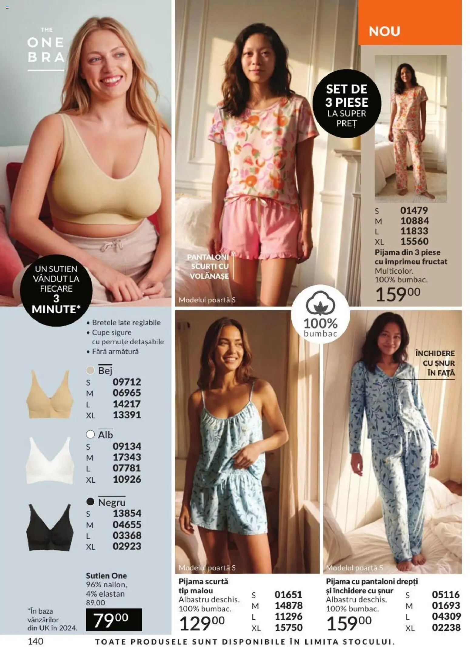 Noul catalog Avon – valabil de la 01.09.2026 | Pagină: 140 | Produse: Maiou, Pantaloni, Tip, Sutien