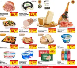 Anteprima del volantino Eurospar volantino valido a partire dal 14.05.2026 | Pagina: 14 | Prodotti: Formaggio, Olive, Parmigiano reggiano, Parmigiano
