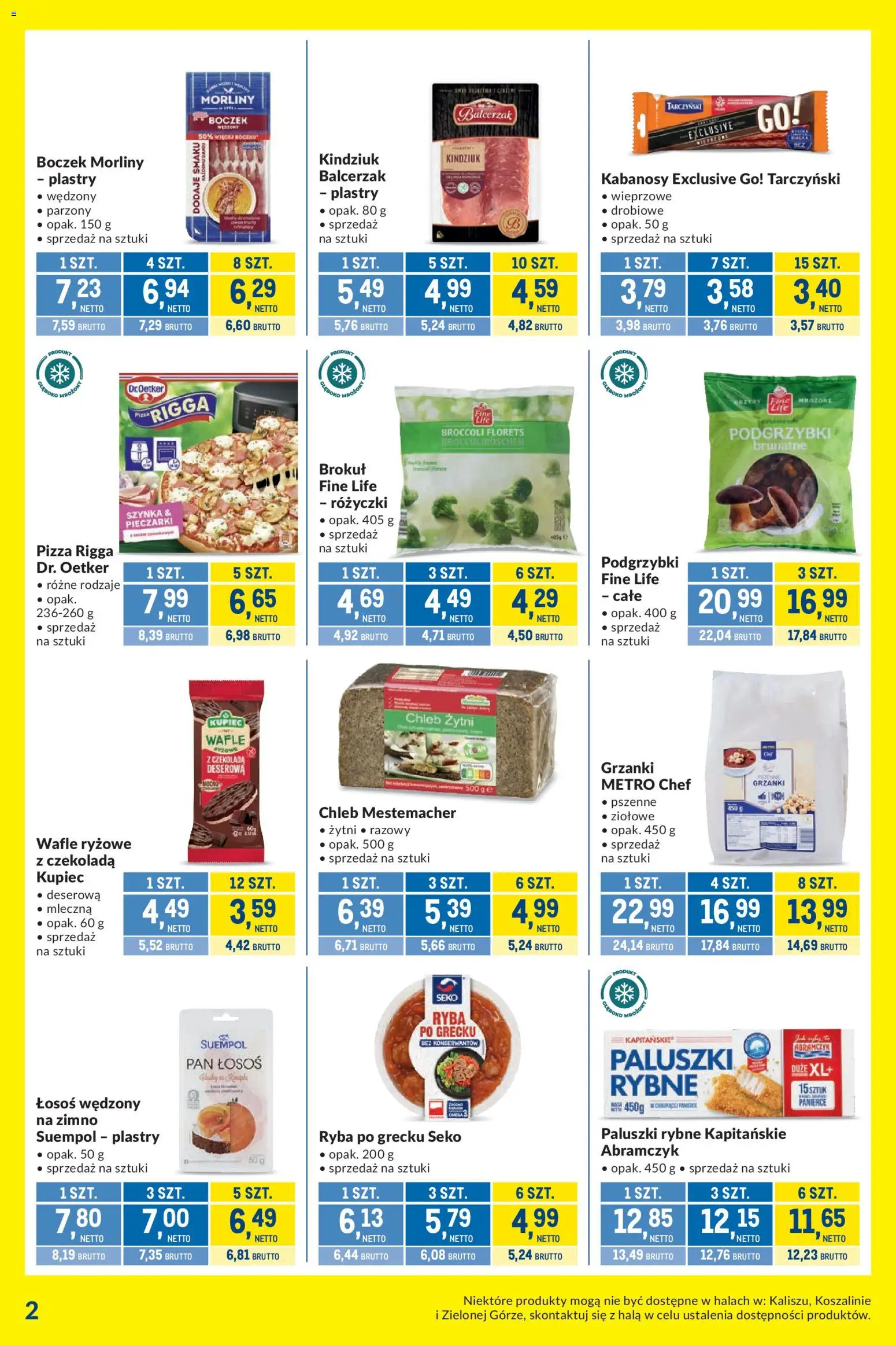 Makro gazetka - Kupujesz więcej płacisz mniej od 29.09.2026 | Strona: 2 | Produkty: Pieczarki, Wafle, Ryba po grecku, Paluszki