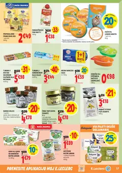 E.leclerc katalog akcije – veljaven od 26.08.2026 | Stran: 17 | Izdelki: Pašteta, Namaz, Korencek, Grah