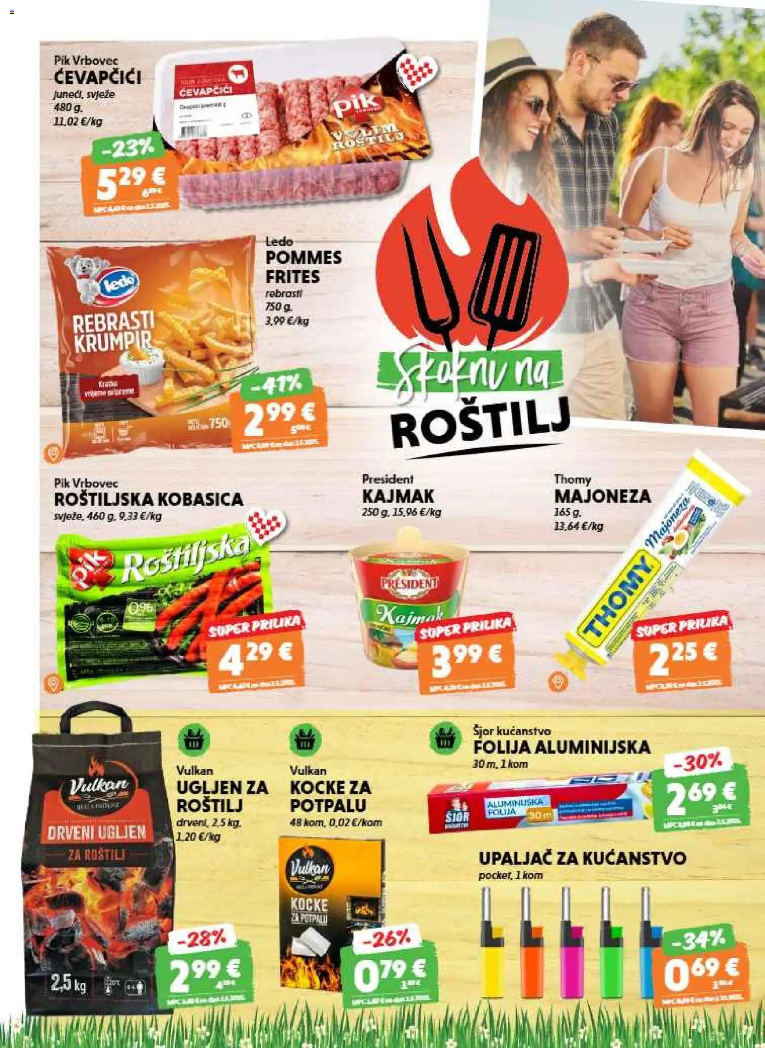 Studenac katalog | vrijedi od 15.07.2026 | Stranica: 4 | Proizvodi: Roštilj, Majoneza, Kobasica, Upaljač