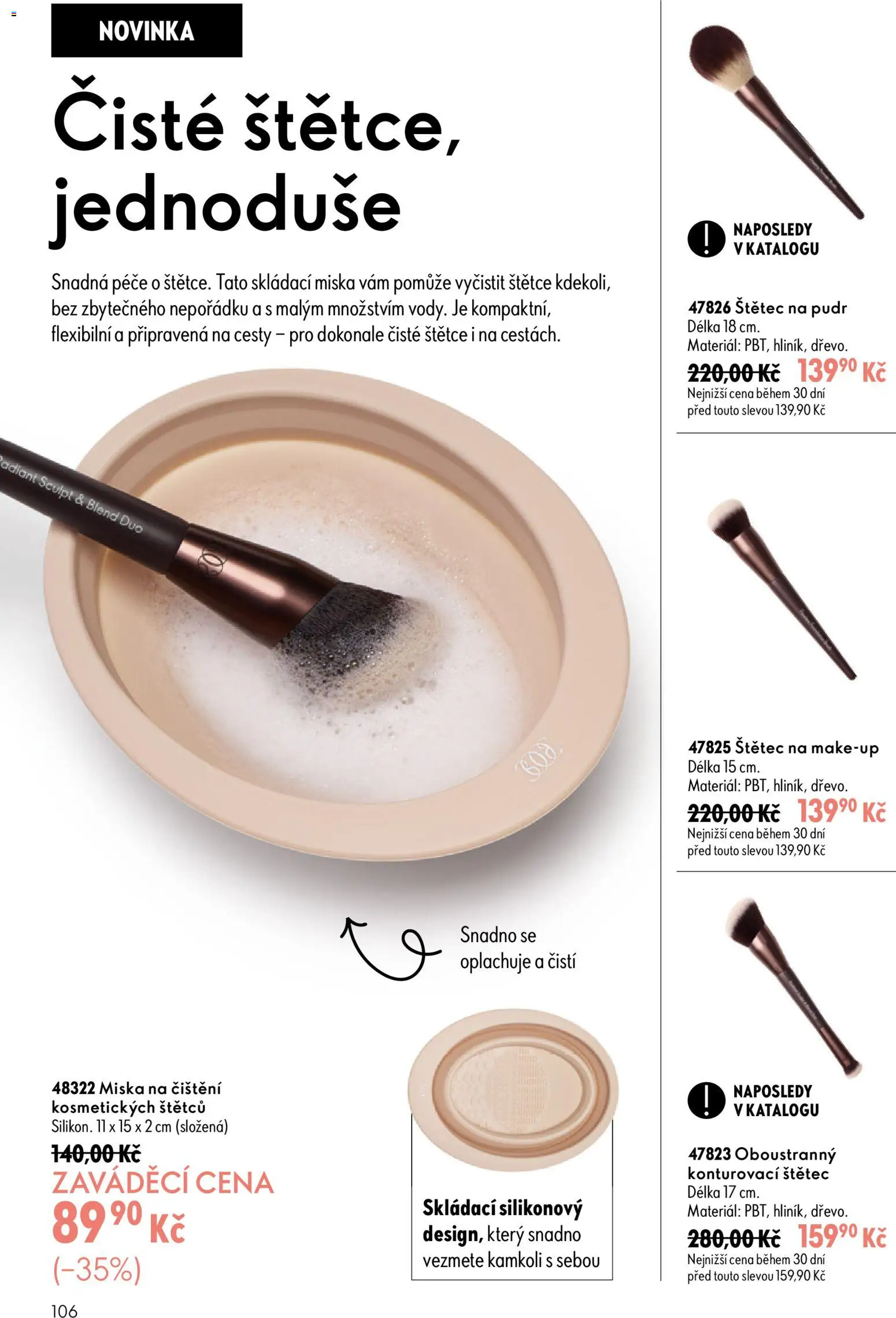 Oriflame katalog č. 13/2026 od 09.09.2026 | Strana: 106 | Produkty: Makeup, Miska, Pudr, Štětec