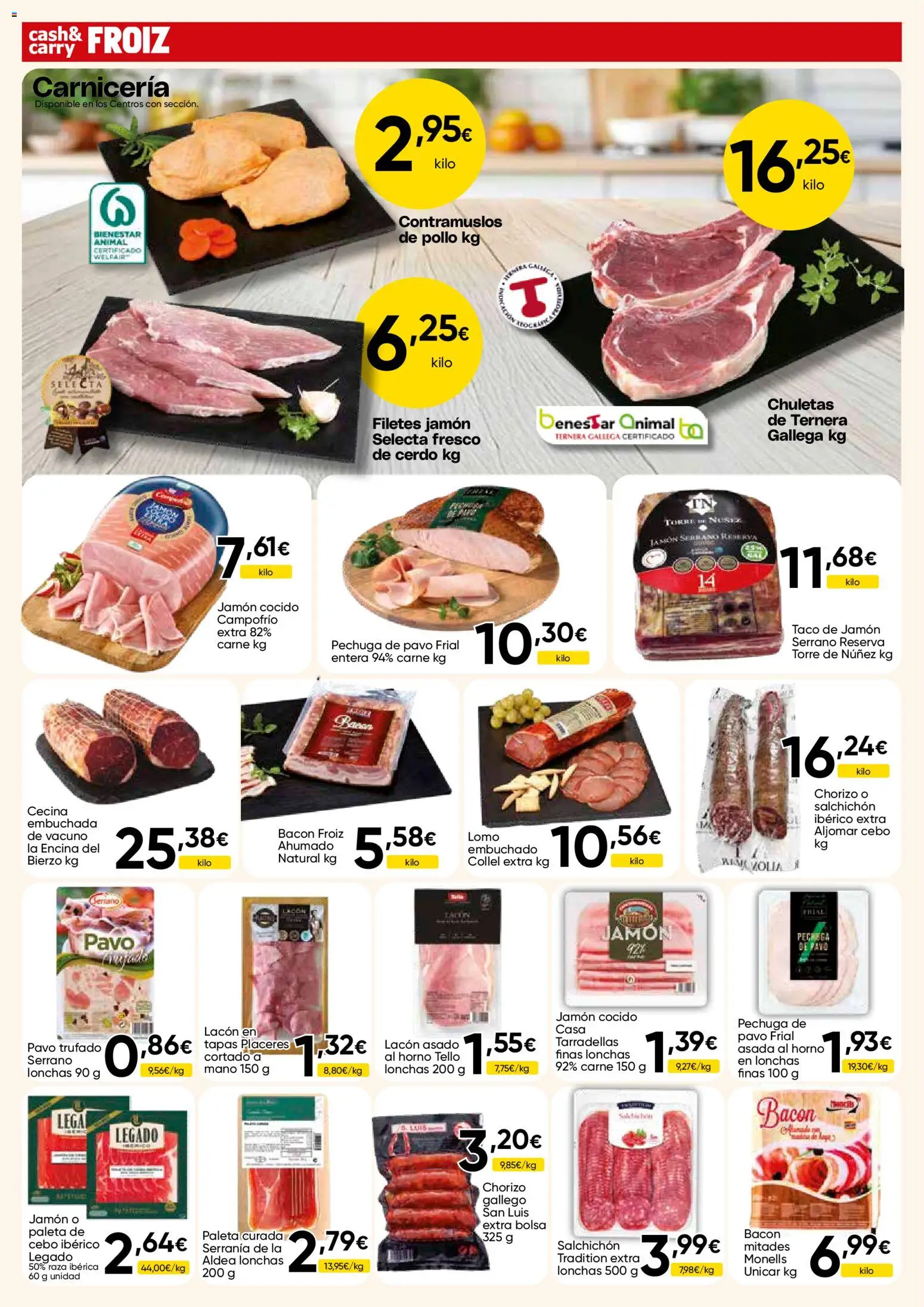 Froiz - Folleto Cash │ válido desde el 15/10/2026 | Página: 10 | Productos: Jamón serrano, Horno, Carne, Bacon