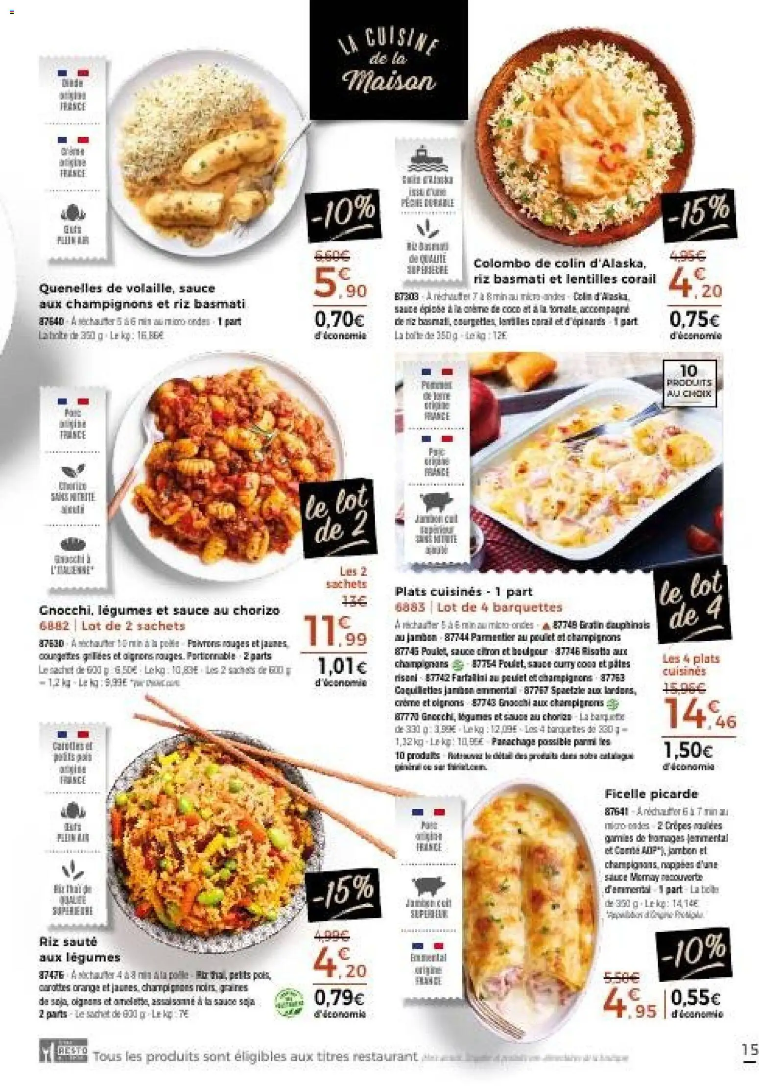 {H1} | Page: 15 | Produits: Chorizo, Citron, Orange, Jambon