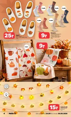 Pogląd oferty "Kapcie, Kapcie (różne wzory)" - ważna od 24.09.2026 | Strona: 4 | Produkty: Skarpety, Skarpety damskie, Kapcie