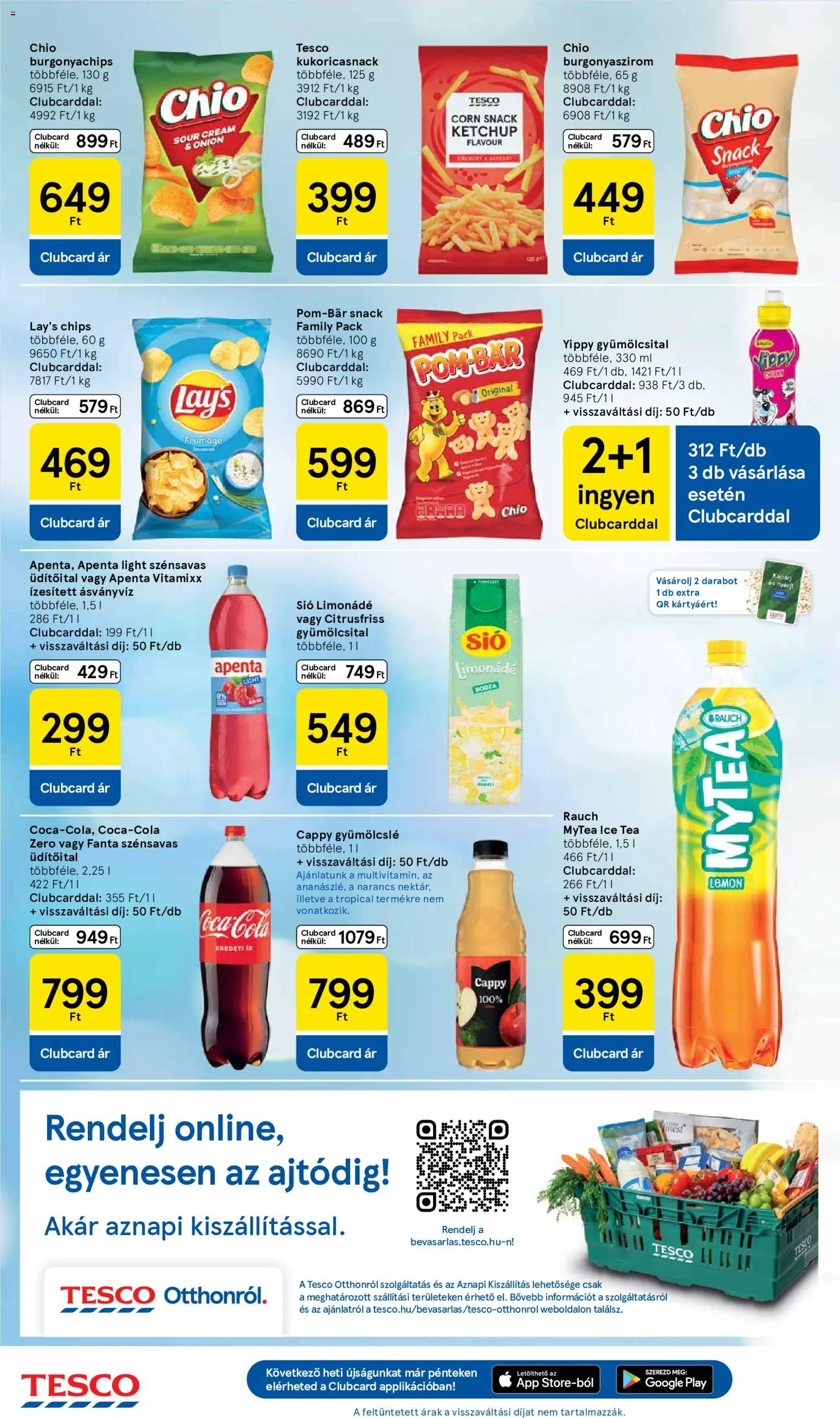 Tesco akciós ujság - amely érvényes a következő dátumtól: 04.06.2026 | Oldal: 8 | Termékek: Gyümölcslé, Ice tea, Narancs, Tea