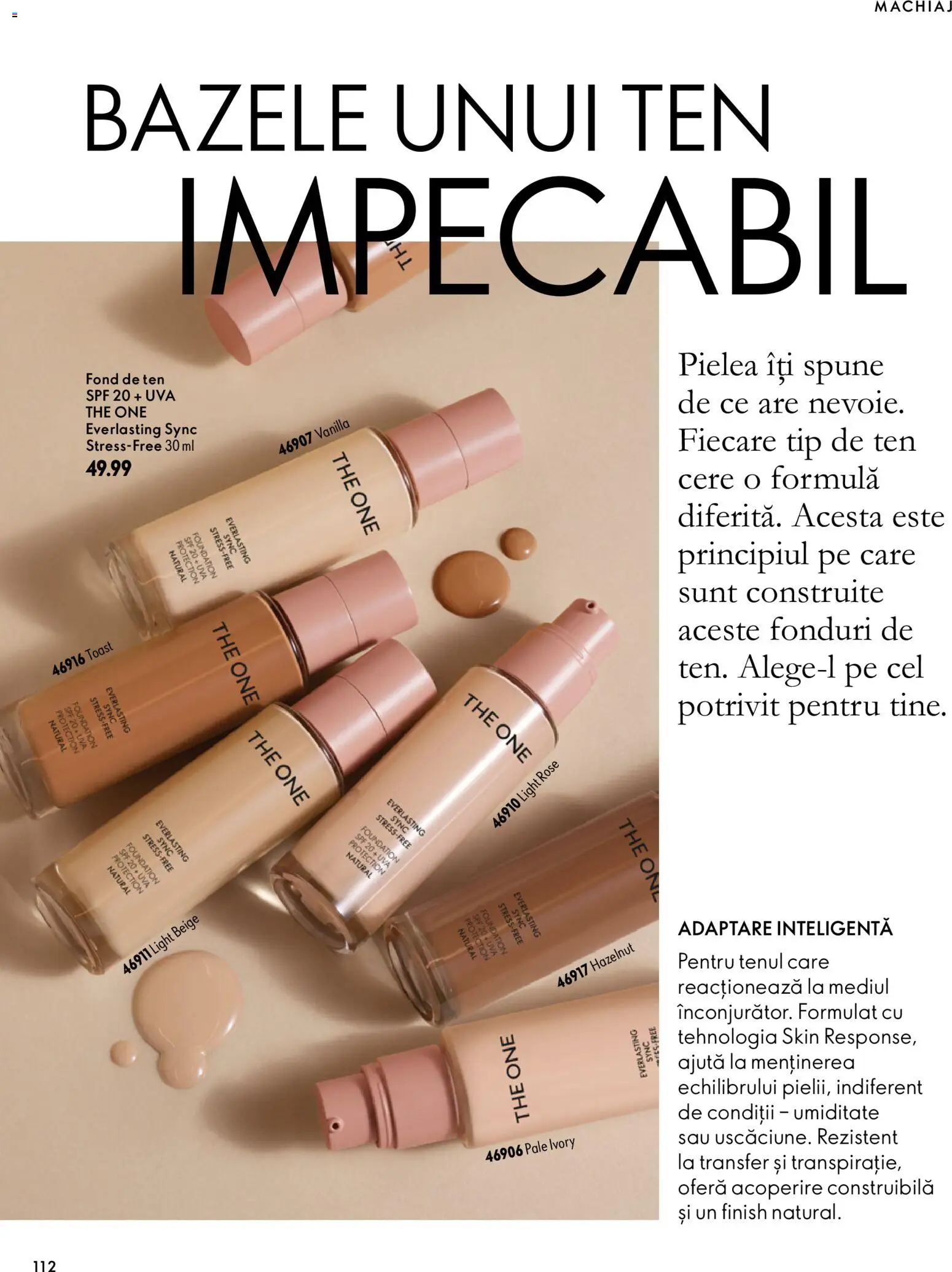 Noul catalog Oriflame – valabil de la 30.09.2026 | Pagină: 112 | Produse: Fond de ten, Tip