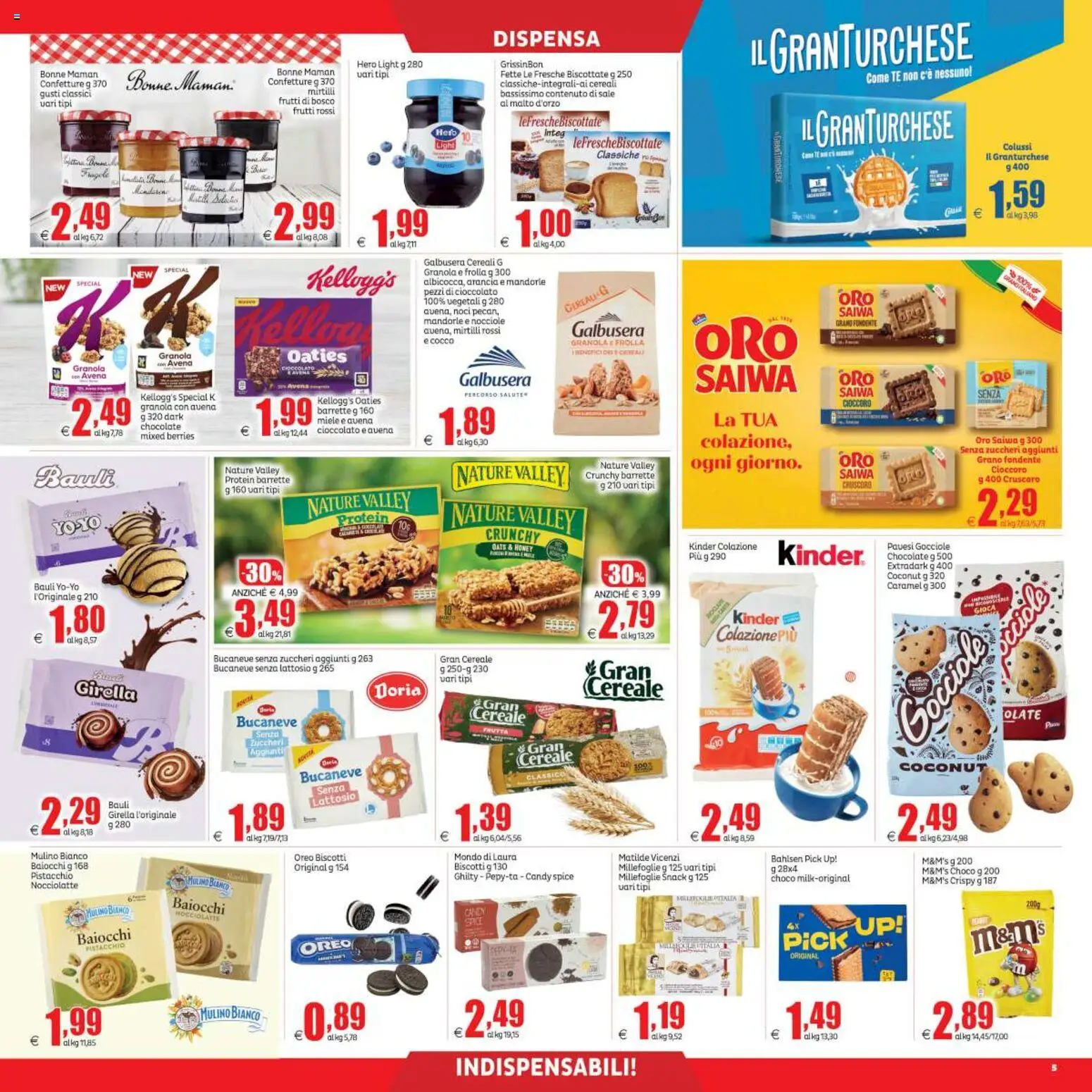 Volantino Elite Supermercati del 22.05.2026 | Pagina: 5 | Prodotti: Cioccolato, Fragole, Frutta, Sale