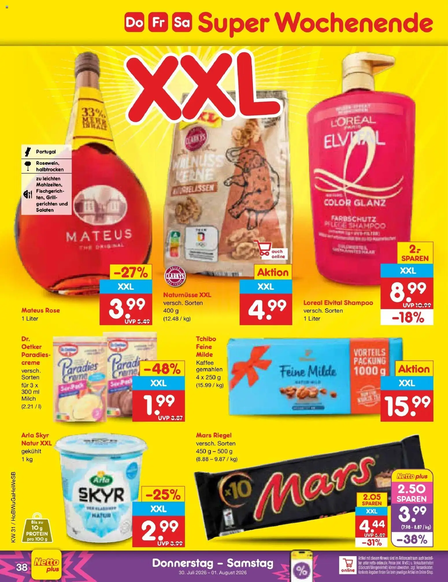Netto Marken-Discount Prospekt Bielefeld – gültig ab 27.07.2026 | Seite: 55 | Produkte: Milch, Creme, Mars, Skyr