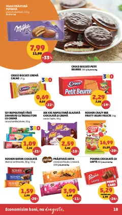 Ofertele PENNY valabile de la 17.06.2026 | Pagină: 18 | Produse: Lapte, Cremă, Biscuiți, Fructe