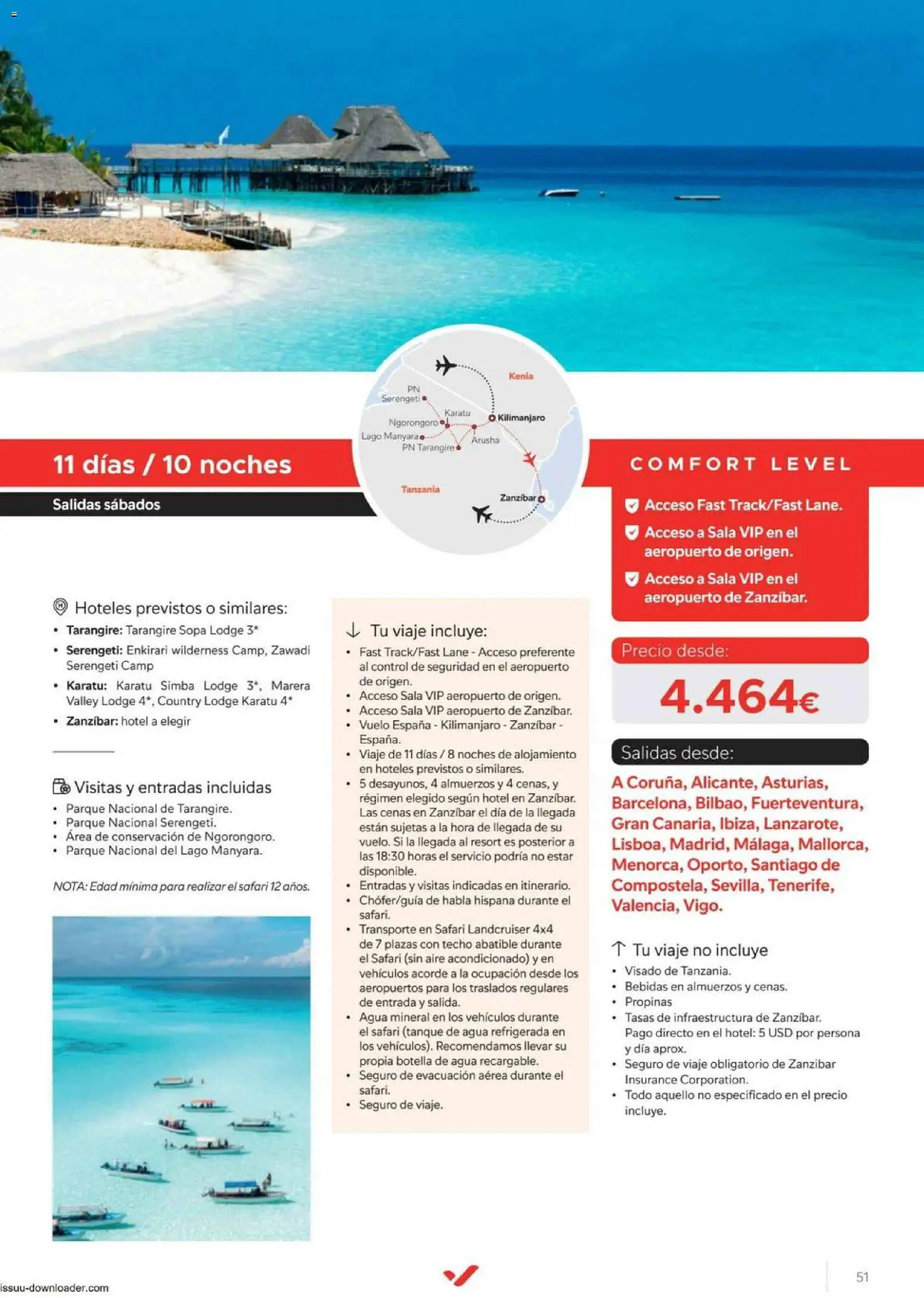 Halcón Viajes Comfort level 2026 │ válido desde el 04.06.2026 | Página: 51 | Productos: Botella de agua, Aire acondicionado, Agua mineral