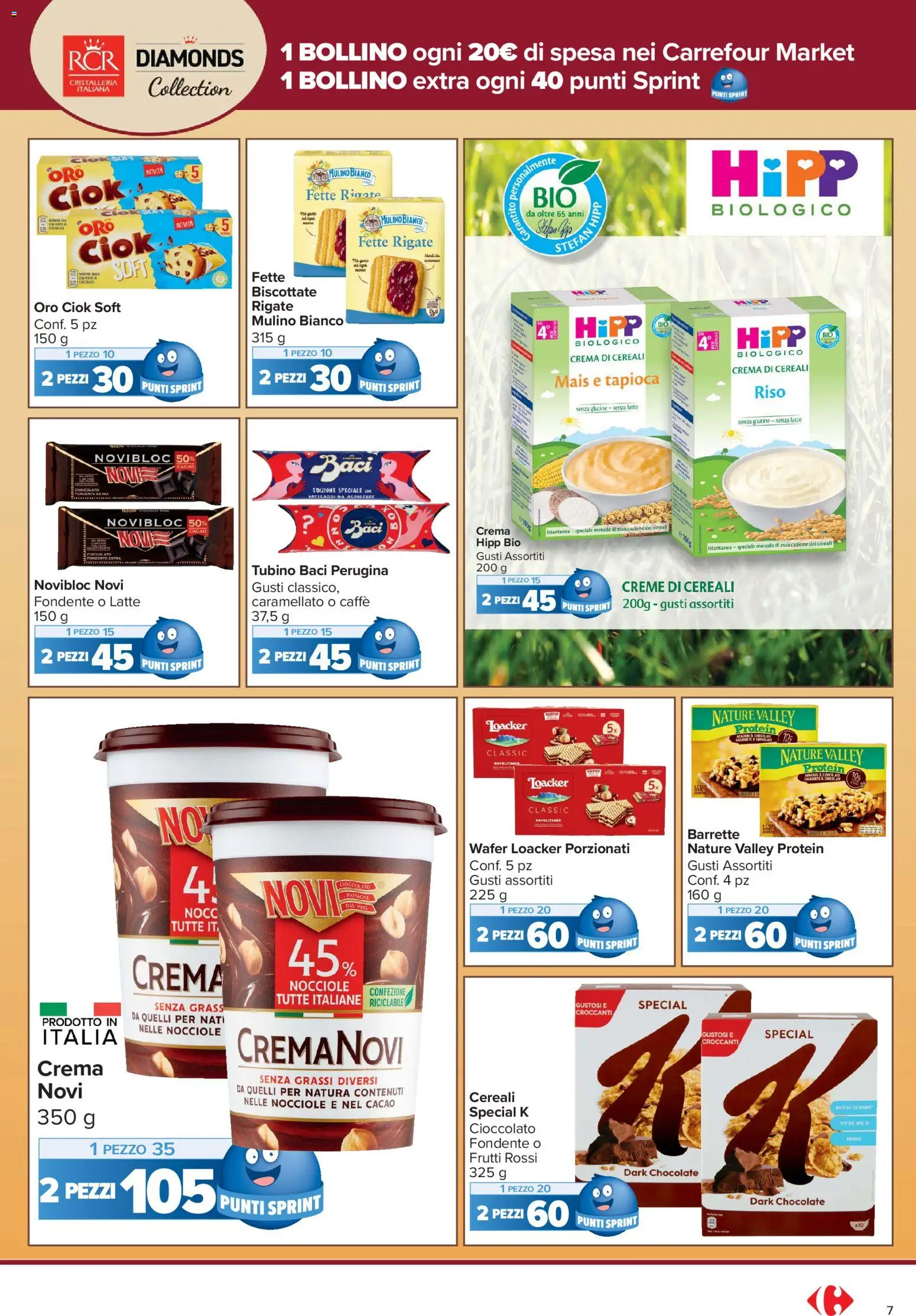 Volantino Carrefour del 15/09/2026 | Pagina: 7 | Prodotti: Senza glutine, Crema, Cereali, Nocciole