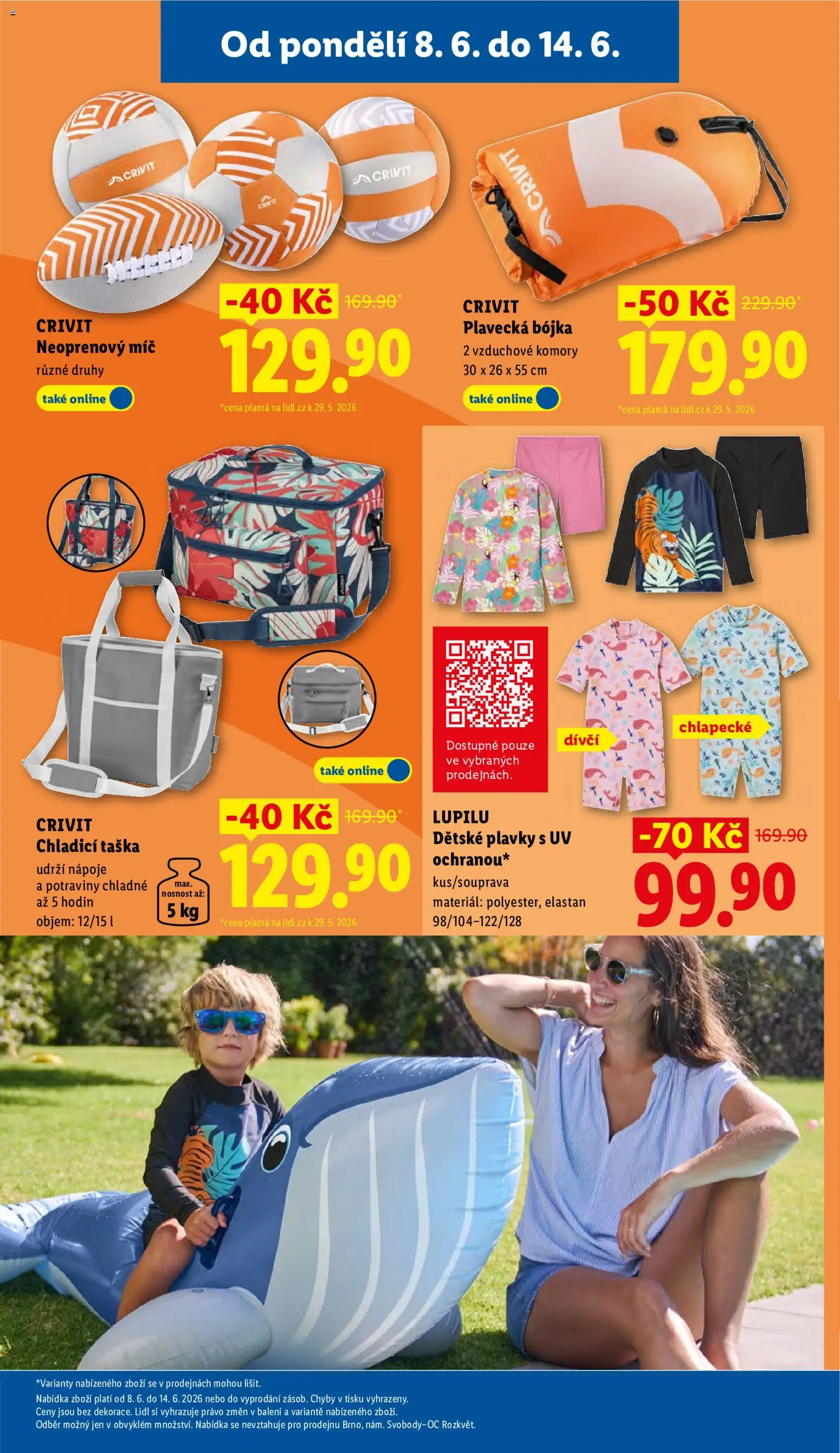 Lidl leták - Spotřební zboží od 08.06.2026 | Strana: 11 | Produkty: Plavky, Taška, Chladící taška, Potraviny