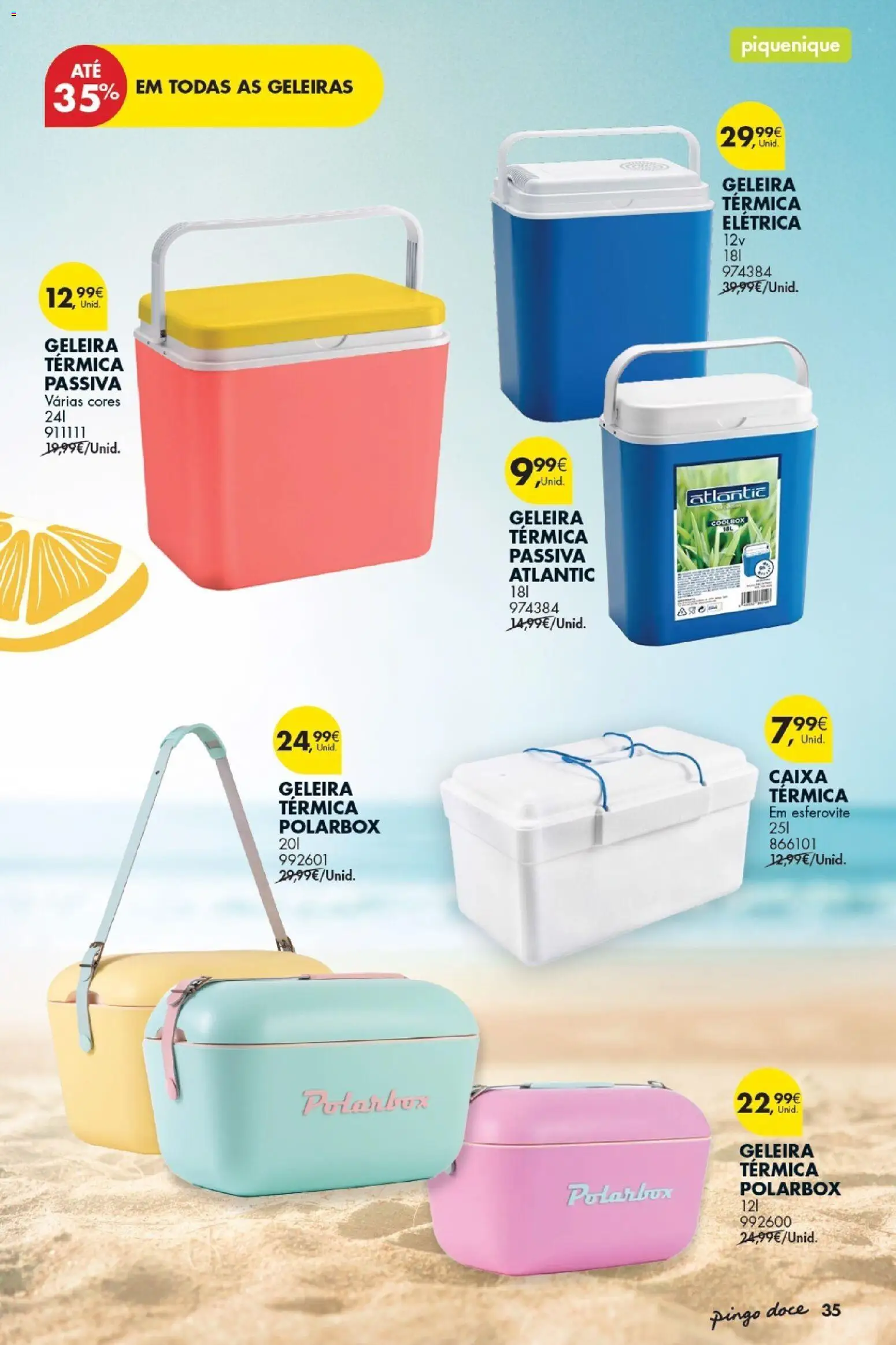 Pingo Doce Bazar Verão 2 │ válido de 30/06/2026 | Página: 35 | Produtos: Caixa térmica, Polarbox, Caixa