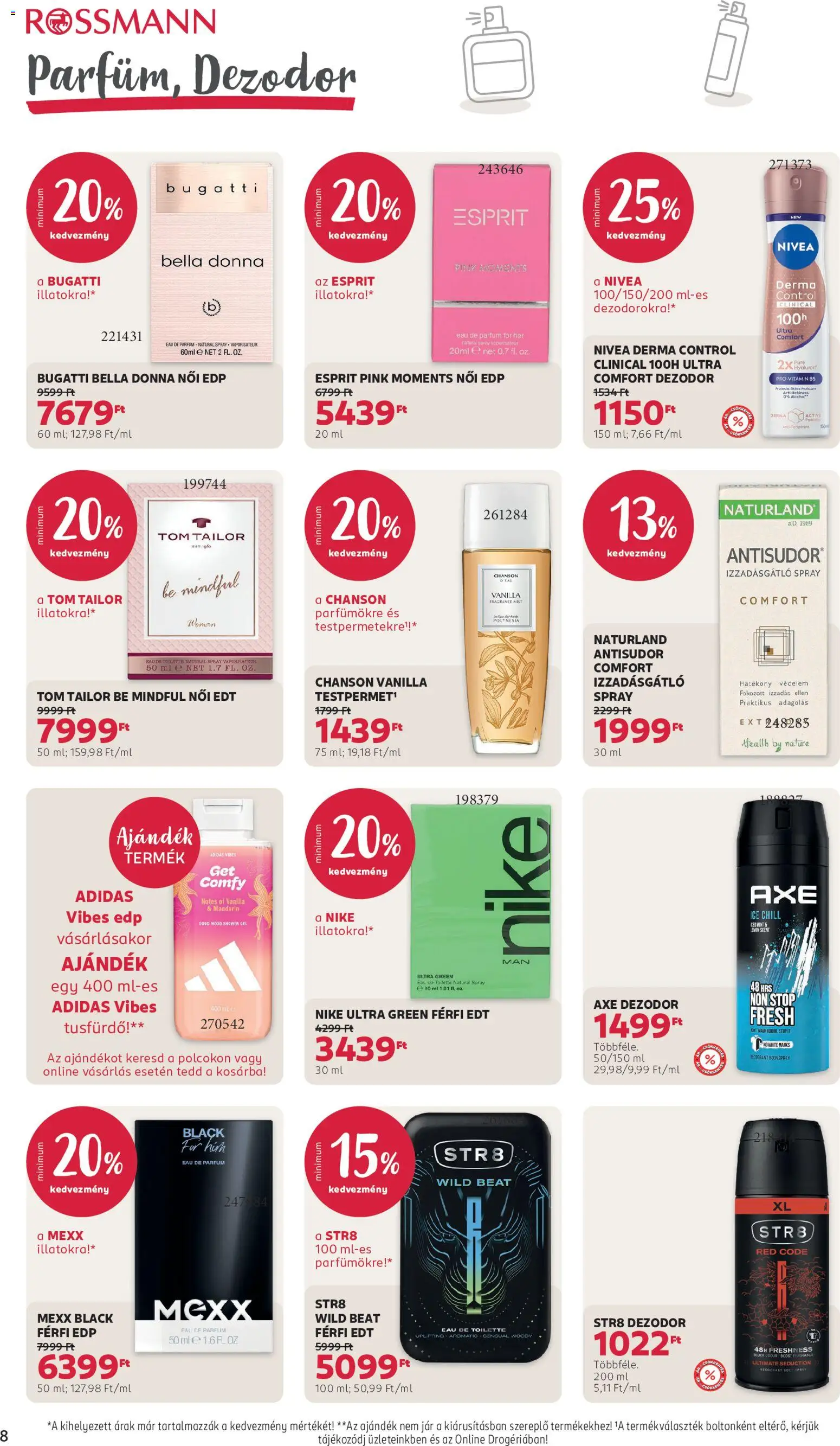 Rossmann akciós ujság - amely érvényes a következő dátumtól: 15.06.2026 | Oldal: 10 | Termékek: Body, Parfüm, Tusfürdő, Dezodor