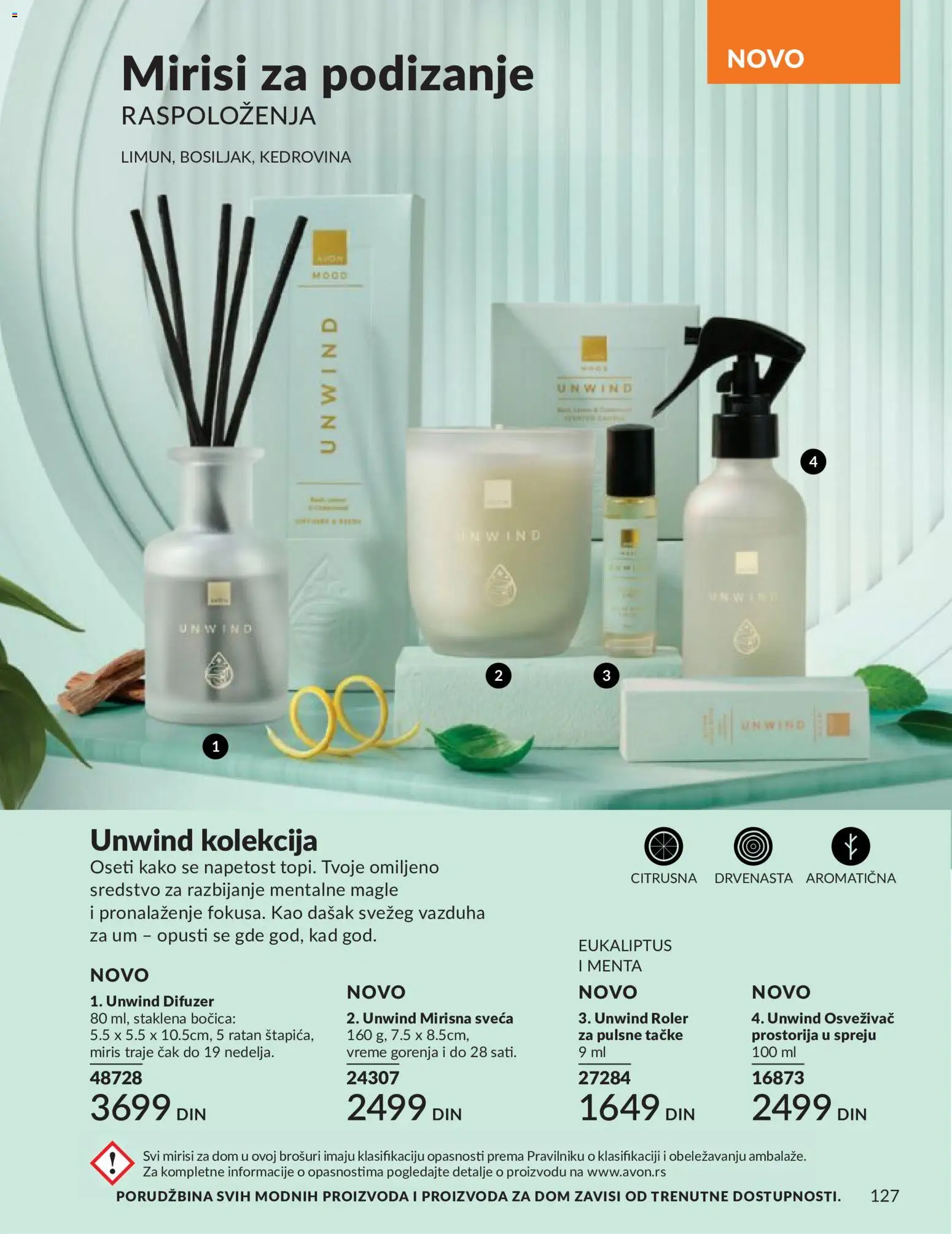 AVON katalog - važi od 01.06.2026 | Strana: 127 | Proizvode: Miris, Difuzer