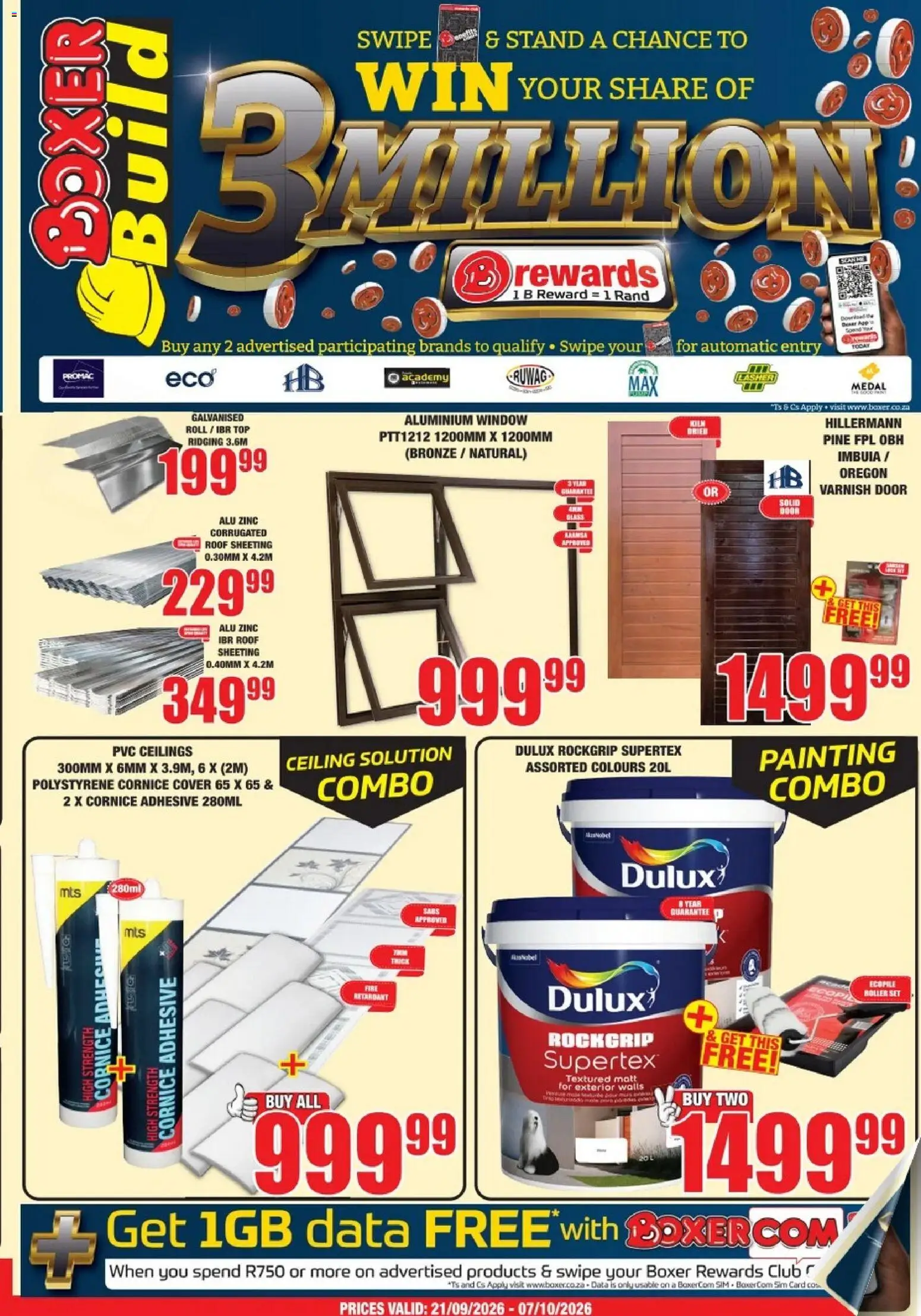 New Boxer catalogue – valid from 21/09/2026 | Page: 1 | Products: Data, Sim, Cover, Adhesive