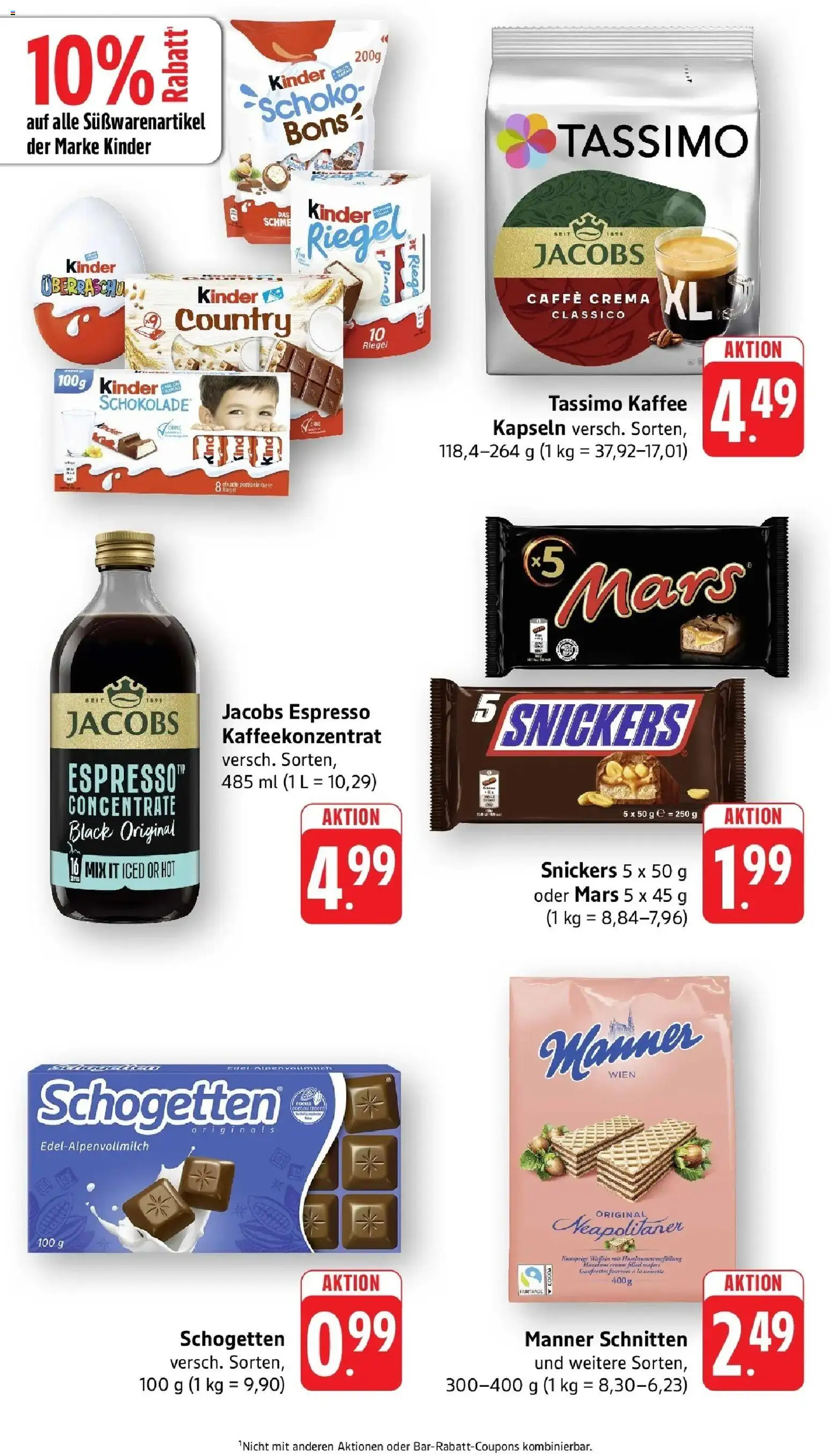 nah & gut Prospekt Offenburg-Zunsweier – gültig ab 14.09.2026 | Seite: 6 | Produkte: Kaffee, Schokolade, Snickers, Mars
