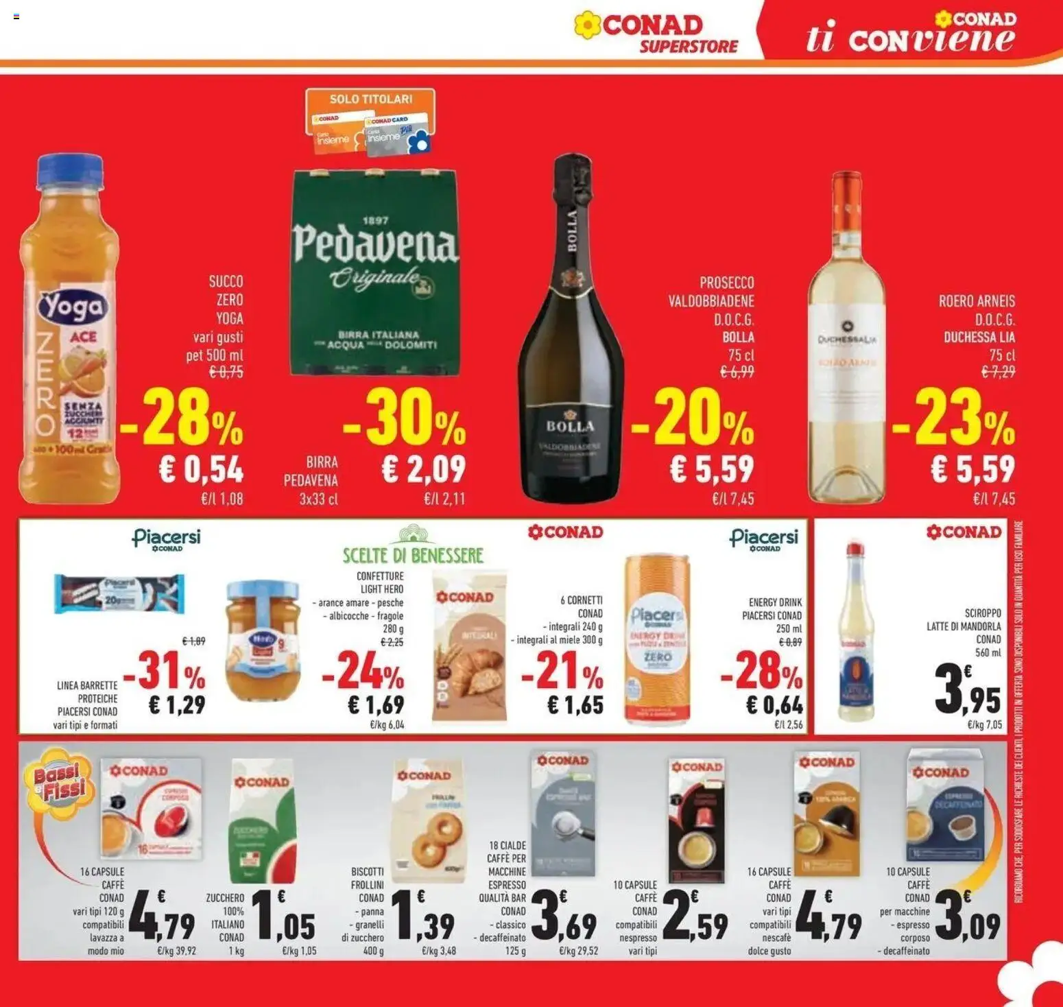 Volantino Conad del 14/07/2026 | Pagina: 31 | Prodotti: Arance, Acqua, Mandorla, Latte