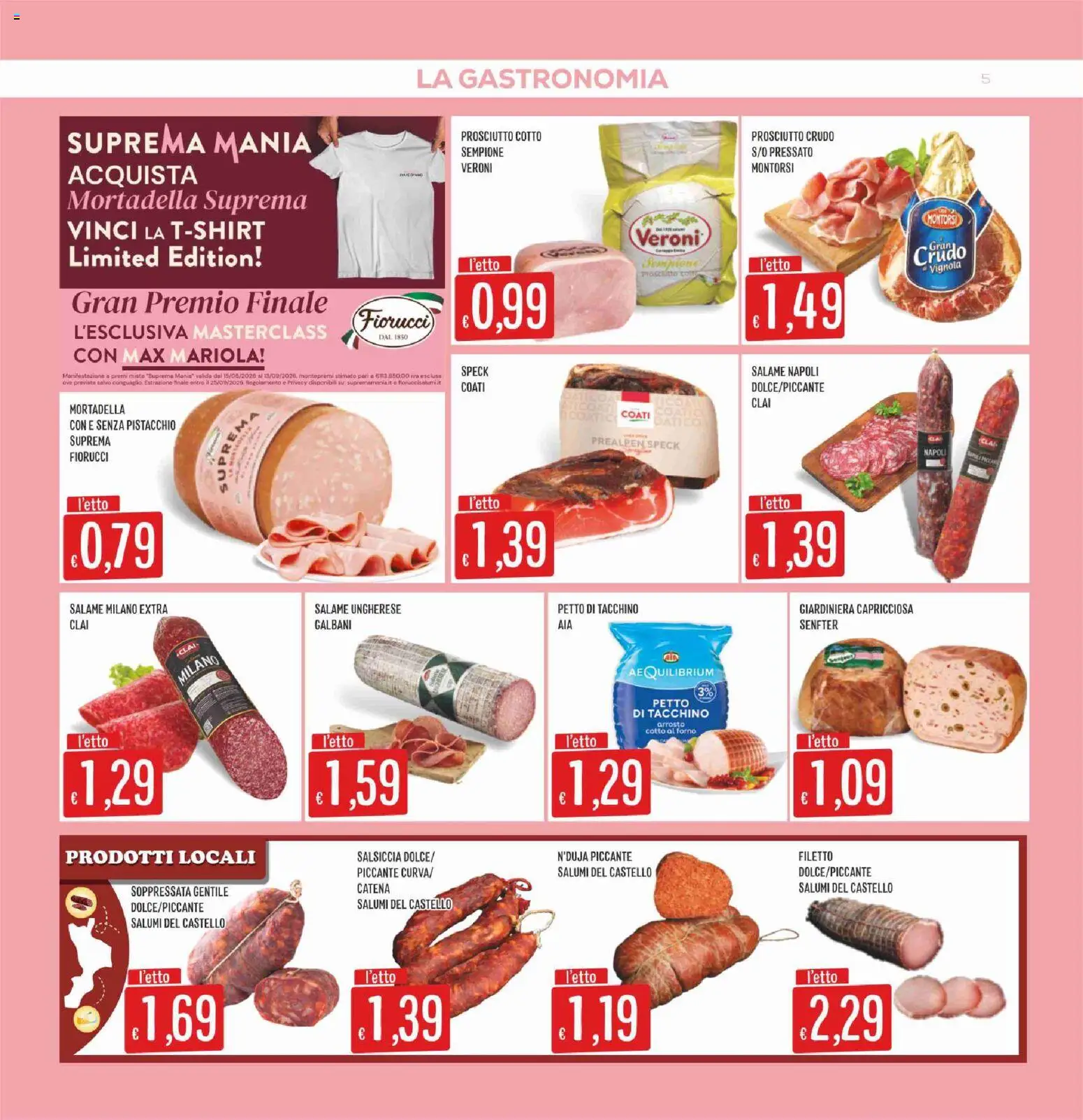 Volantino SISA del 11.06.2026 | Pagina: 5 | Prodotti: Speck, Tacchino, Salsiccia, Mortadella