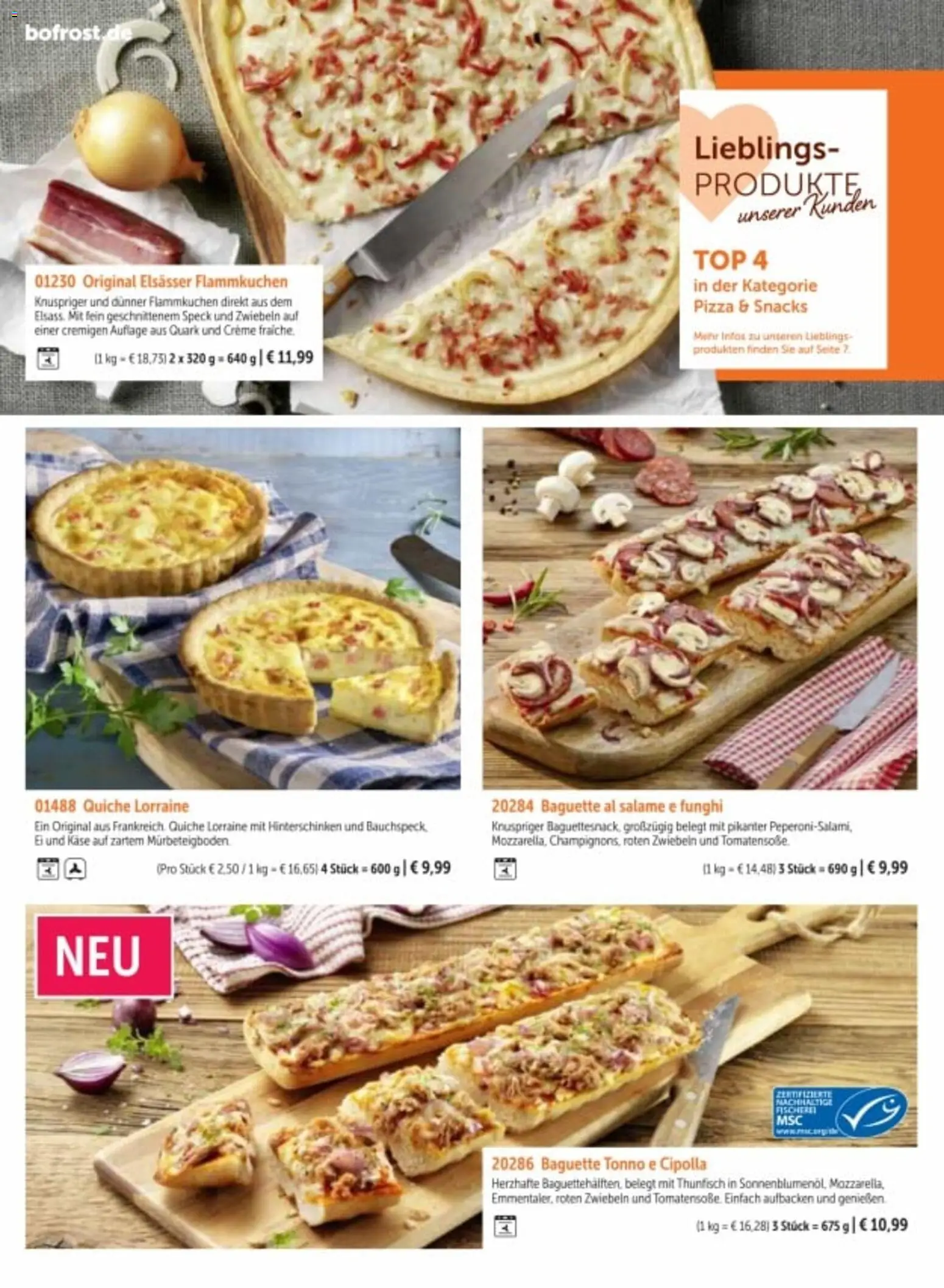 Bofrost Katalog – gültig ab 06.03.2026 | Seite: 120 | Produkte: Top, Creme, Zwiebeln, Pizza