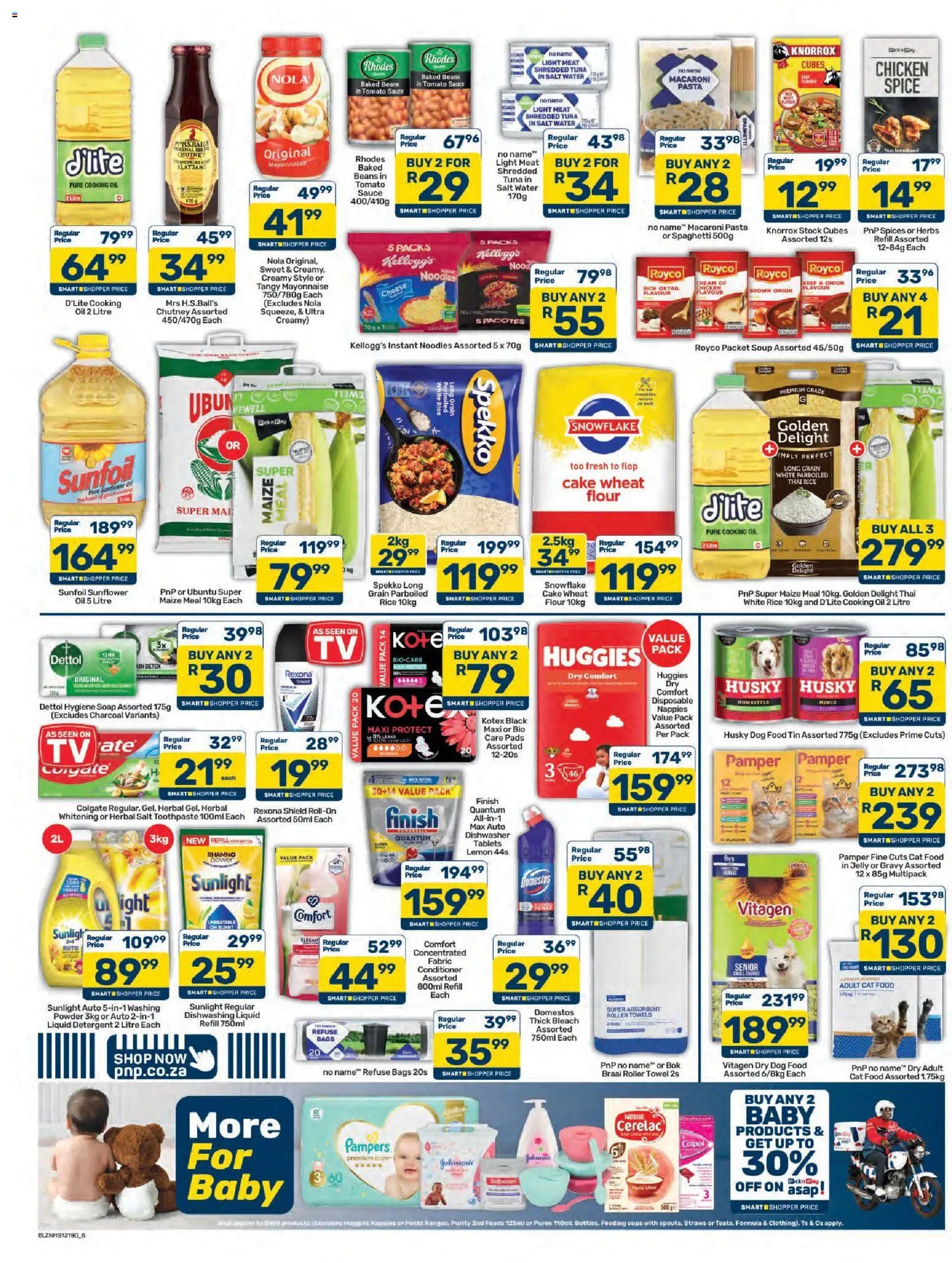 New Pick n Pay catalogue – valid from 07/10/2026 | Page: 6 | Products: Pants, Towel, Rice, Nappies