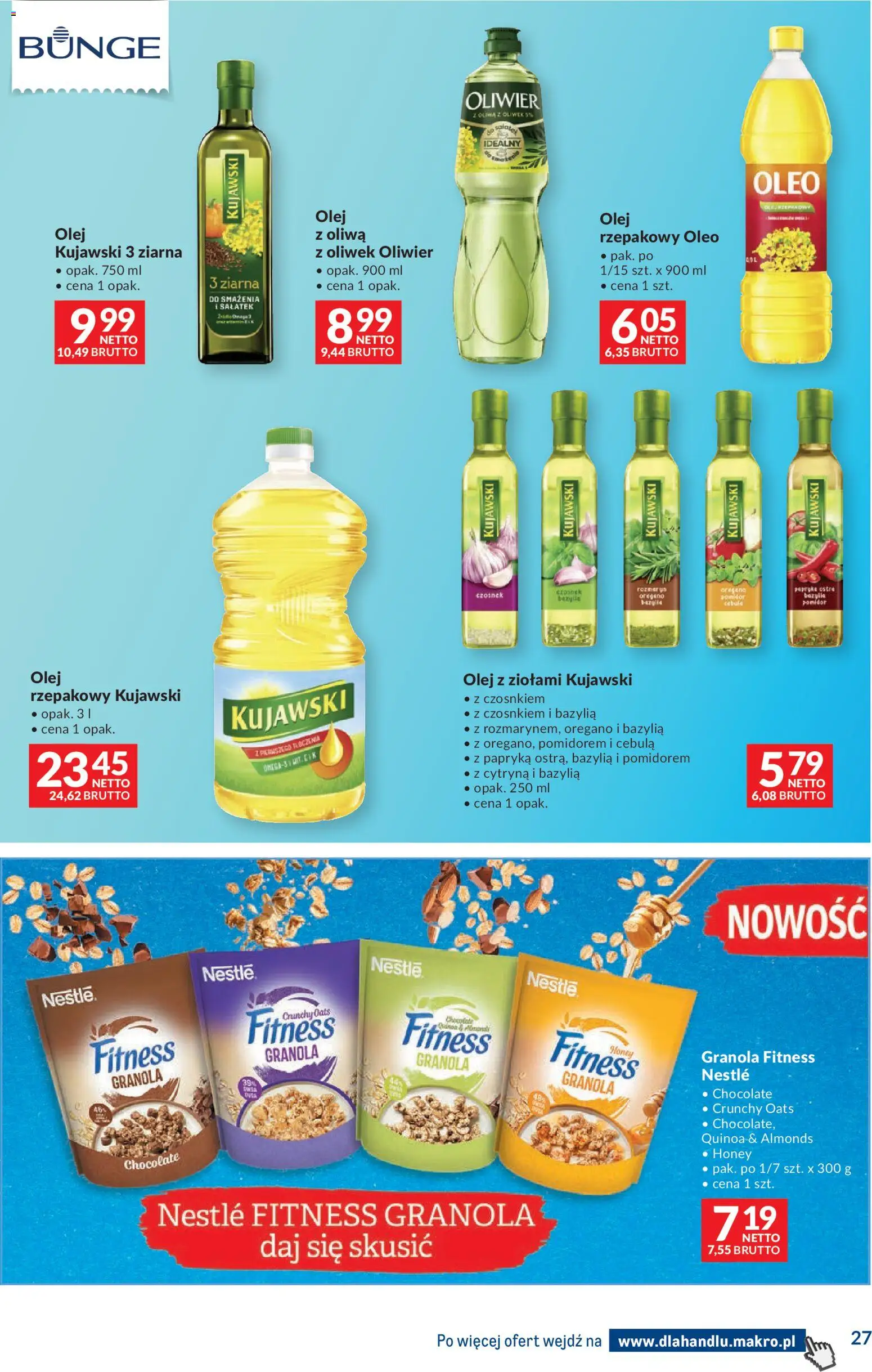 Makro gazetka - Dystrybucja do sklepów od 04.08.2026 | Strona: 27 | Produkty: Czosnek, Olej rzepakowy, Bazylia, Olej kujawski