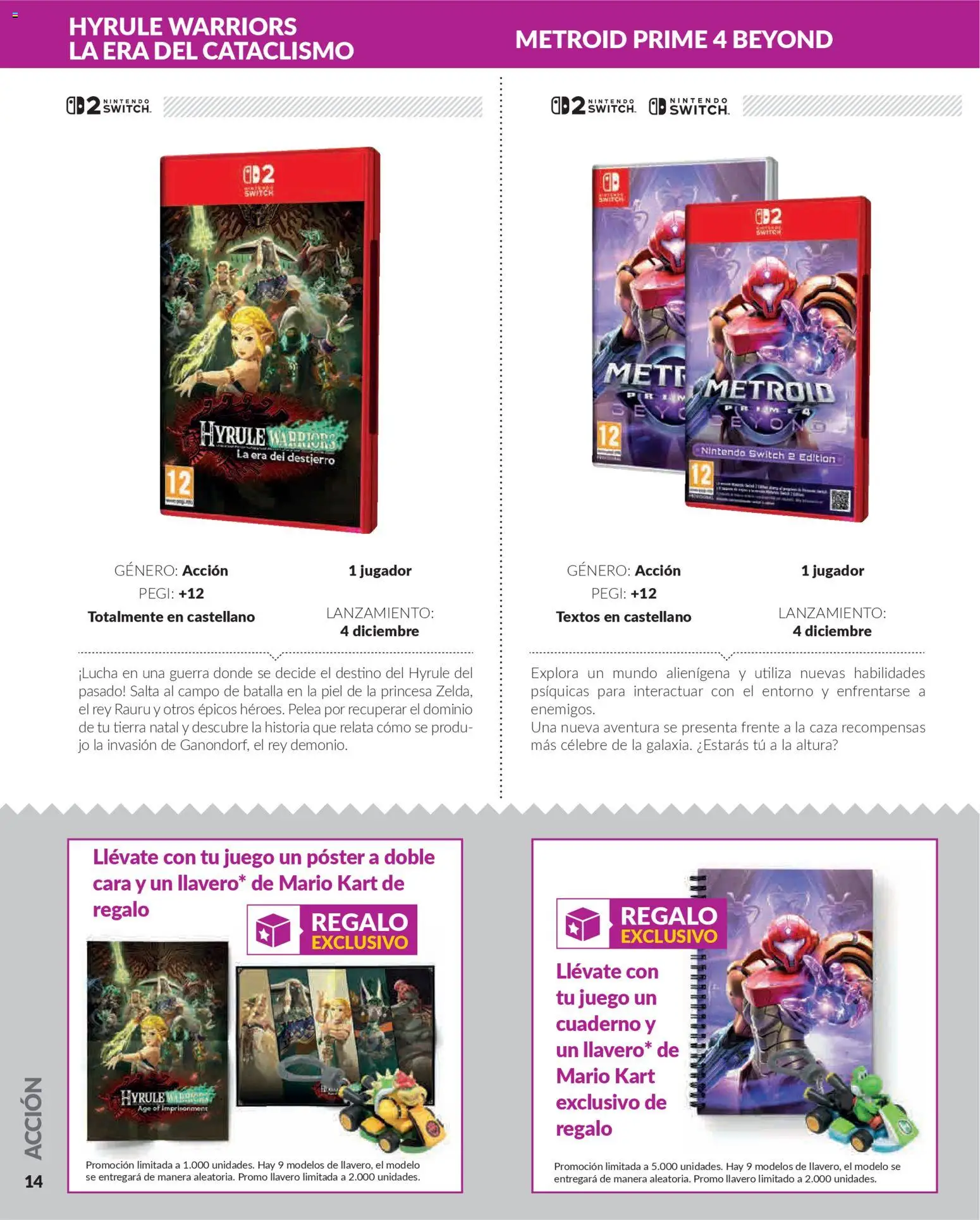 Game folleto │ válido desde el 03/12/2025 | Página: 14 | Productos: Nintendo, Jugador, Nintendo Switch, Tierra