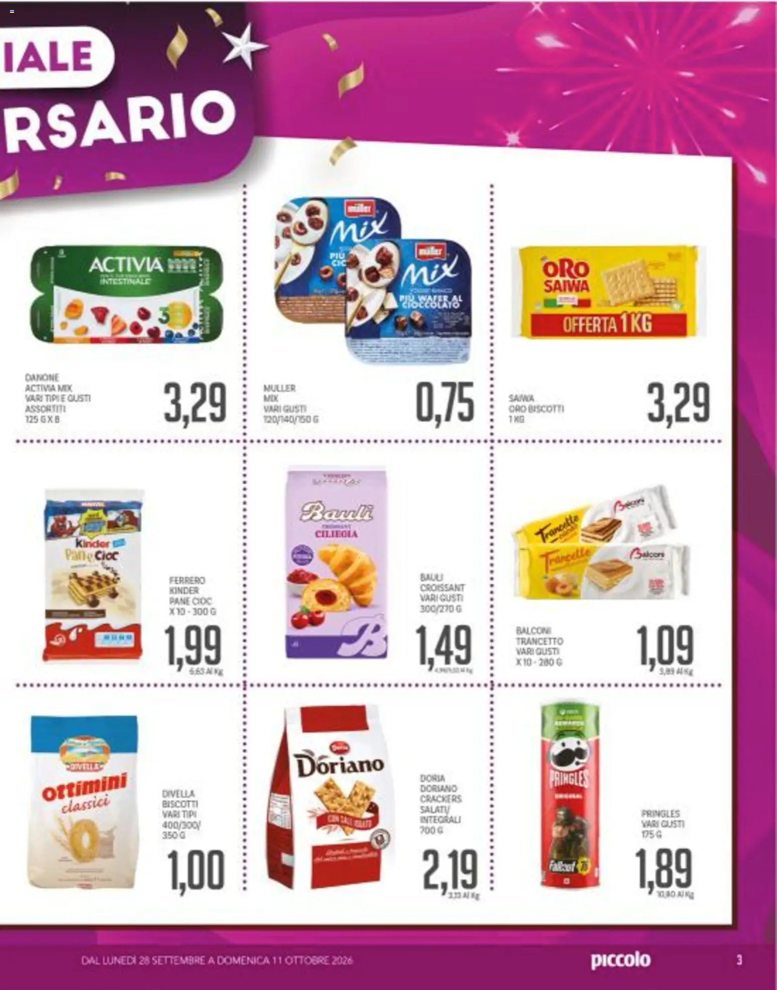 Volantino Piccolo del 28/09/2026 | Pagina: 3
