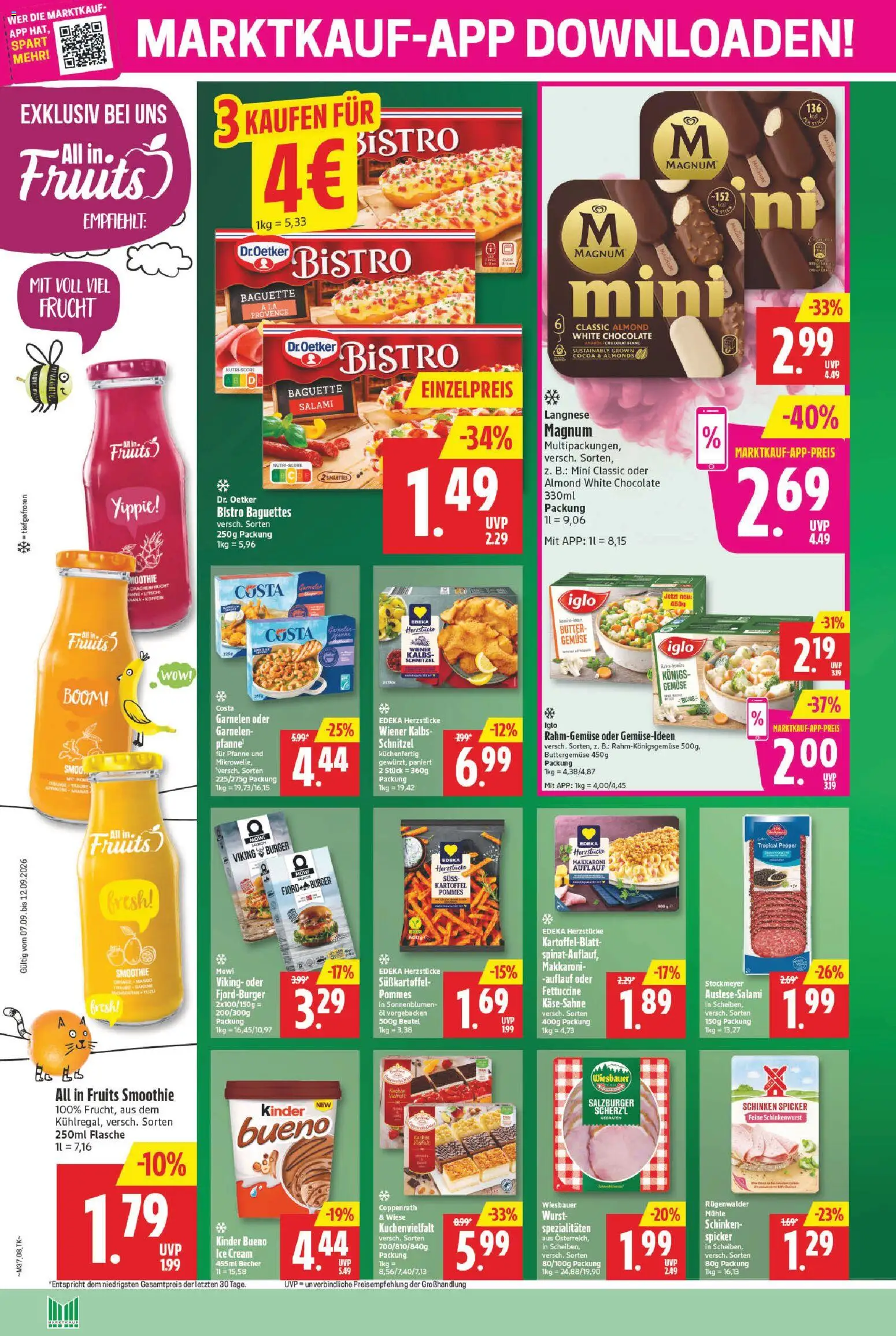 Marktkauf Prospekt – gültig ab 07.09.2026 | Seite: 8 | Produkte: Butter, Spezialitäten, Burger, Schnitzel