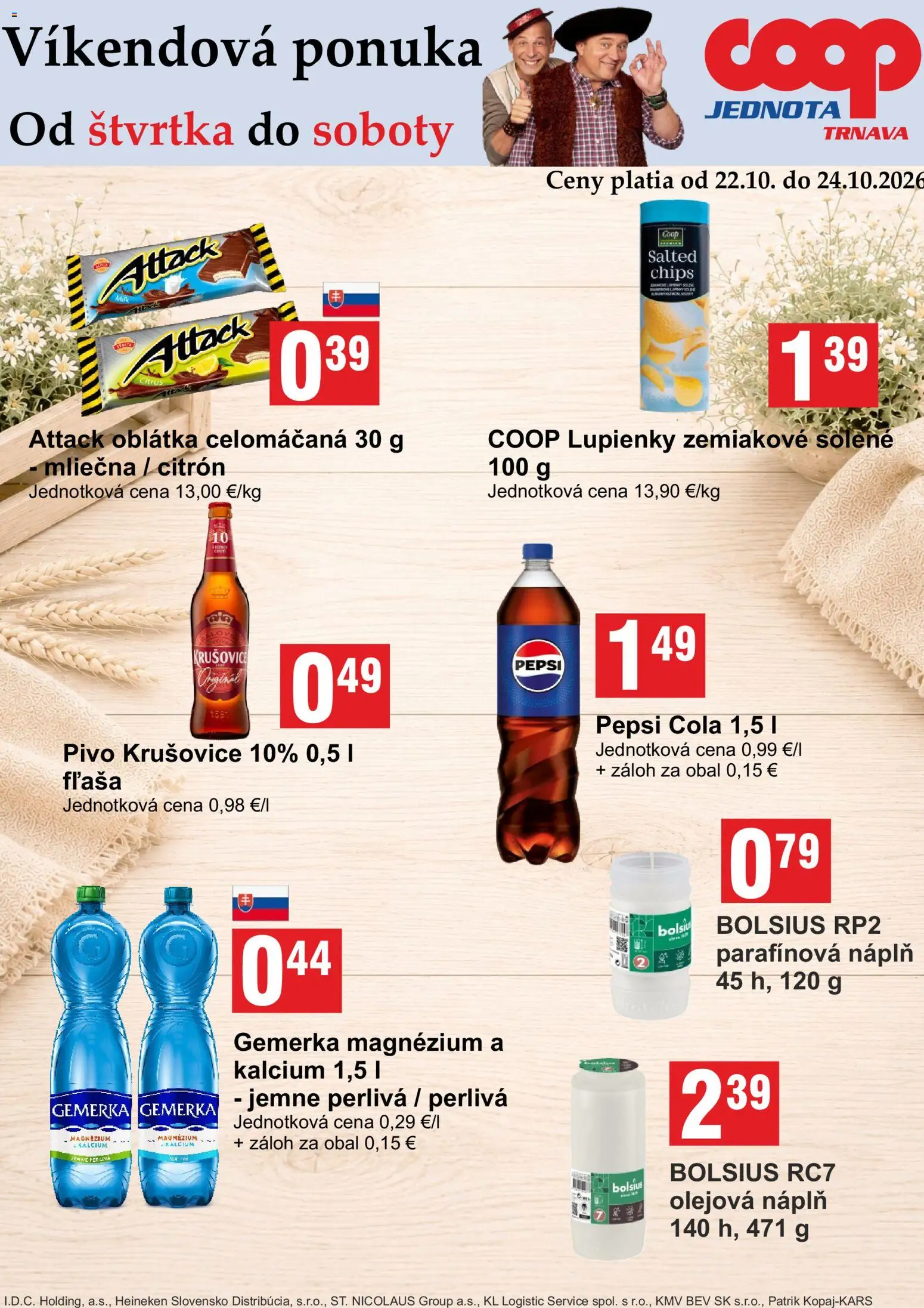 Nové COOP Jednota akcie – leták je platný od 22.10.2026 | Strana: 2