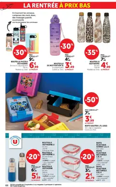 Hyper U - Prévisualisation de Hyper U - La rentrée à prix bas valide à partir de 11/08/2026 | Page: 66 | Produits: Légo, Brosse, Bouteille isotherme, Bouteille