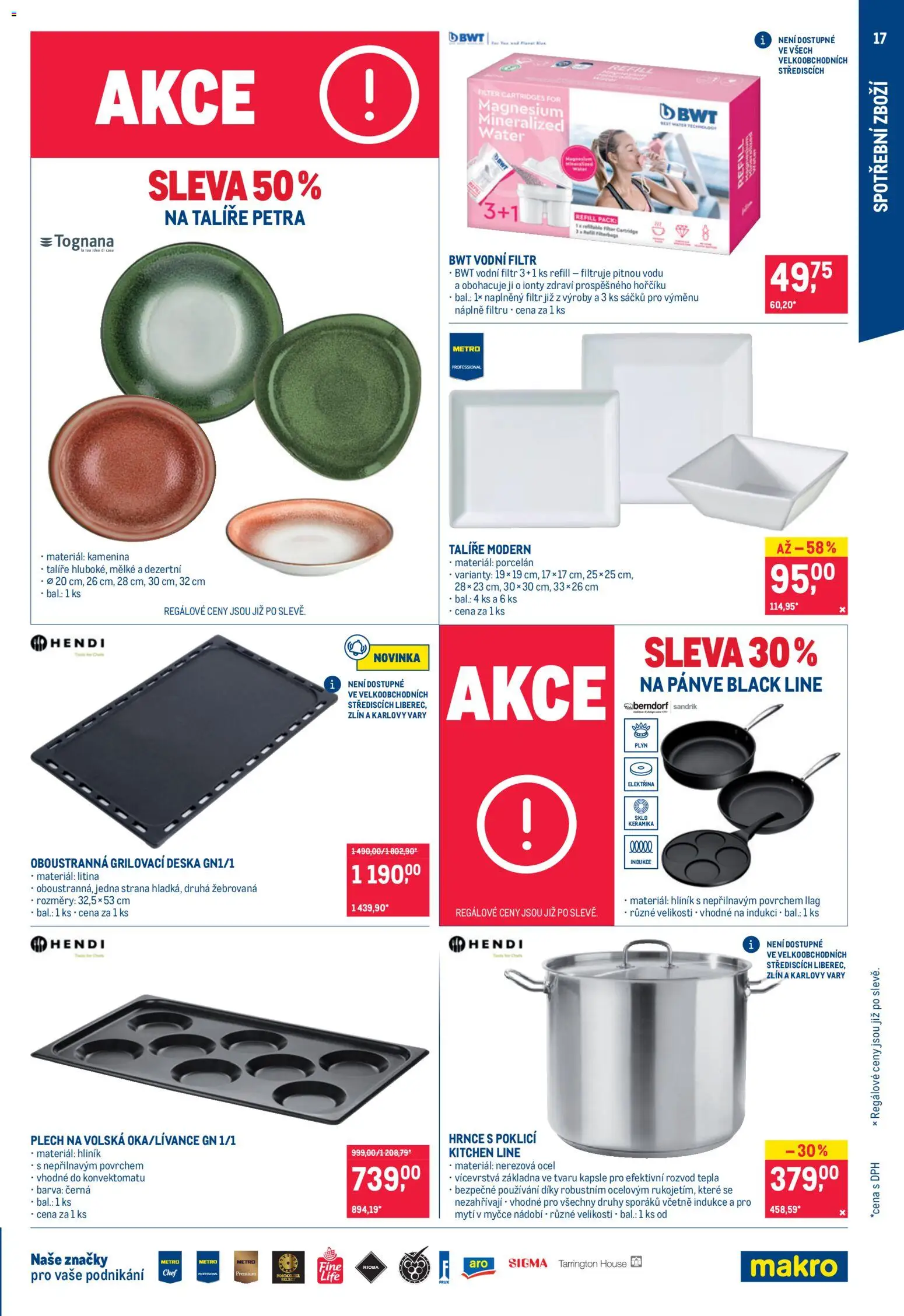 Makro leták - Nepotravinové zboží od 29.07.2026 | Strana: 17 | Produkty: Hrnce, Kapsle, Pánve, Plech