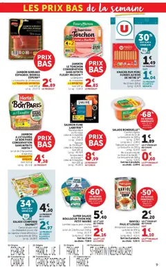 U Express - Prévisualisation de U Express - Les prix bas de la semaine valide à partir de 18/08/2026 | Page: 9 | Produits: Torchon, Poulet, Carottes rapees, Saumon